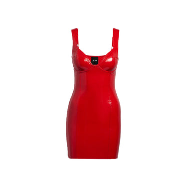 Adidas x Ivy Park Womens Latex Tank Dress 'Red'