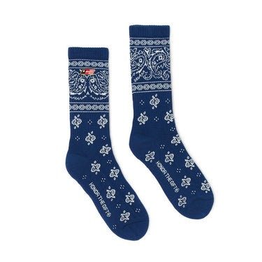 Honor The Gift 'Navy' Bandana Socks