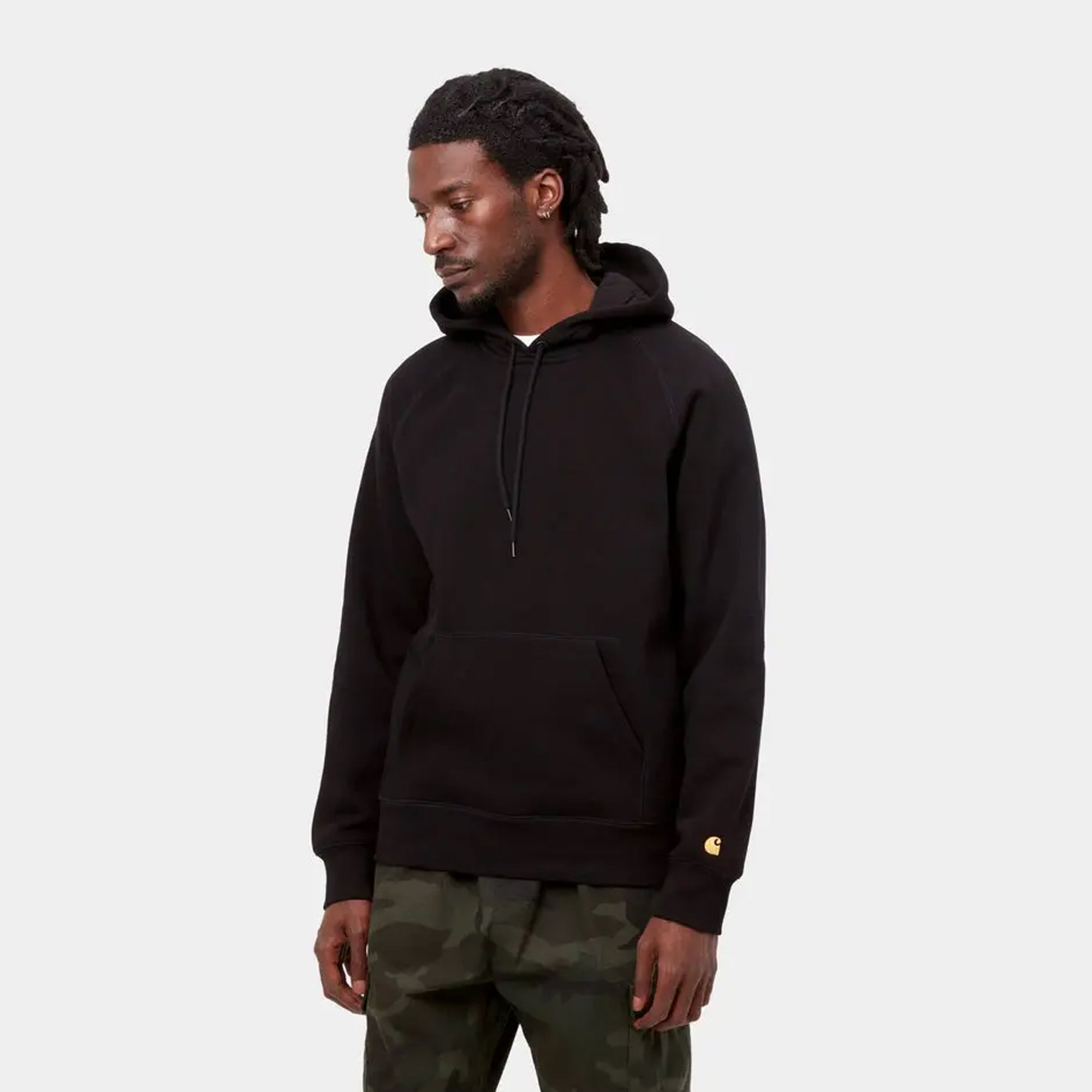 Carhartt WIP Mens Chase Hoodie Black