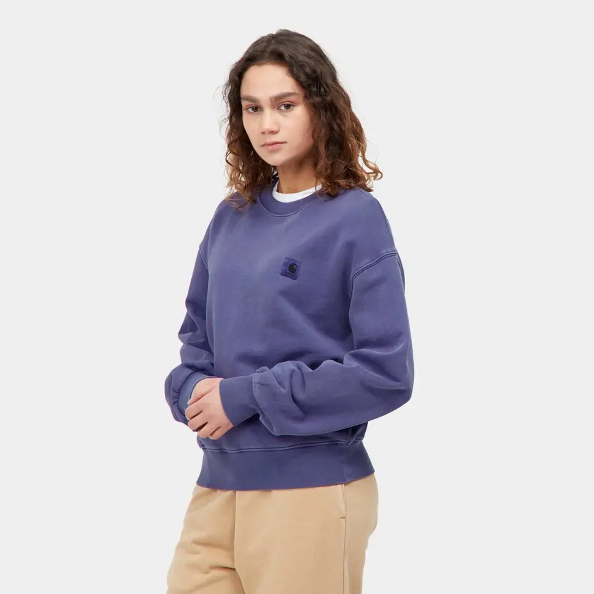 Carhartt WIP Womens Nelson Crewneck Sweatshirt Razzmic