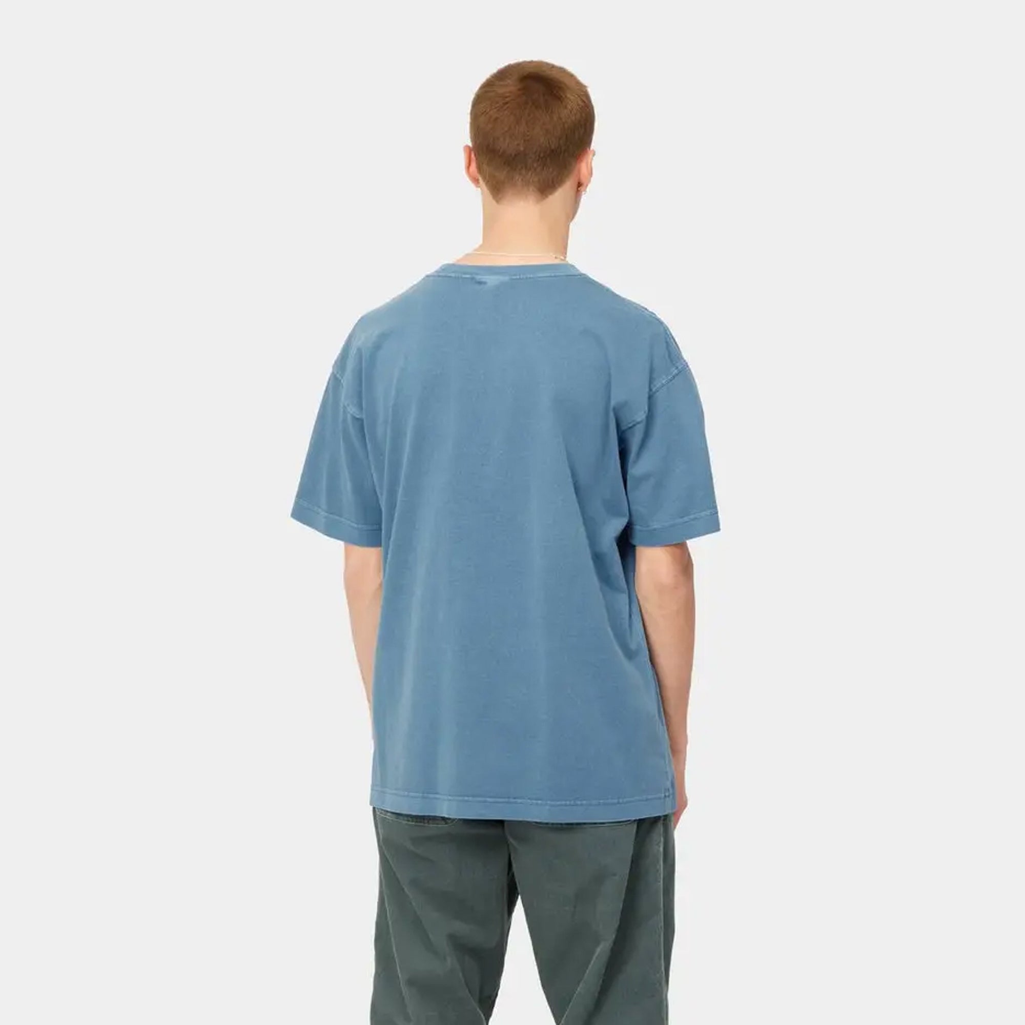 Carhartt WIP Mens Nelson SS Tee Icy Water