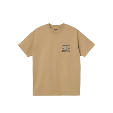 Carhartt WIP Mens Scramble Pocket SS Tee Dusty Brown