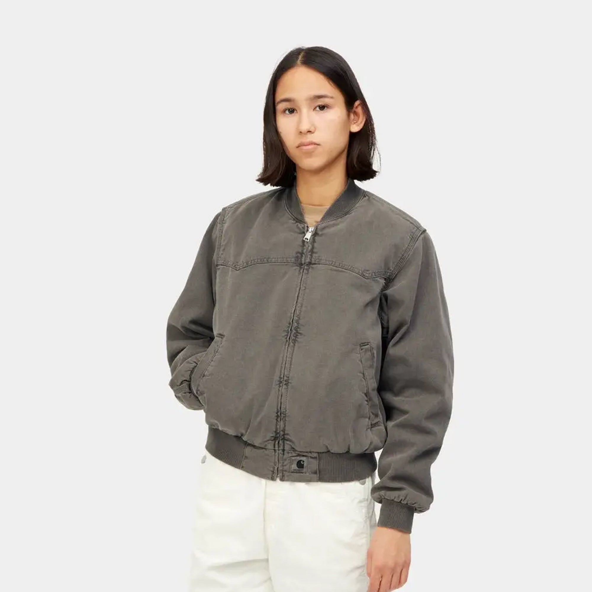 Carhartt WIP Womens Santa Fe Bomber Jacket Black