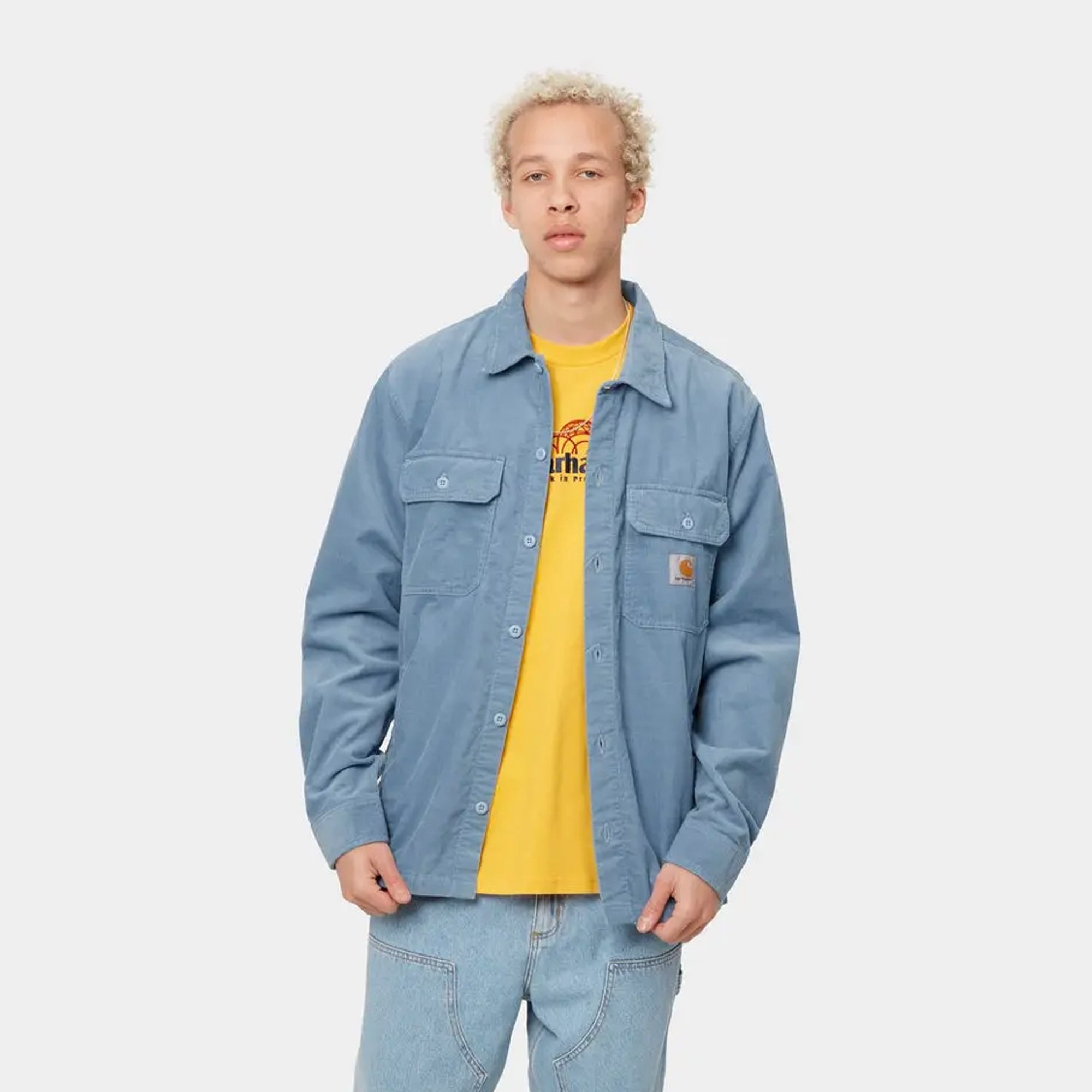 Carhartt WIP Mens Dixon Shirt Jacket Icy Water