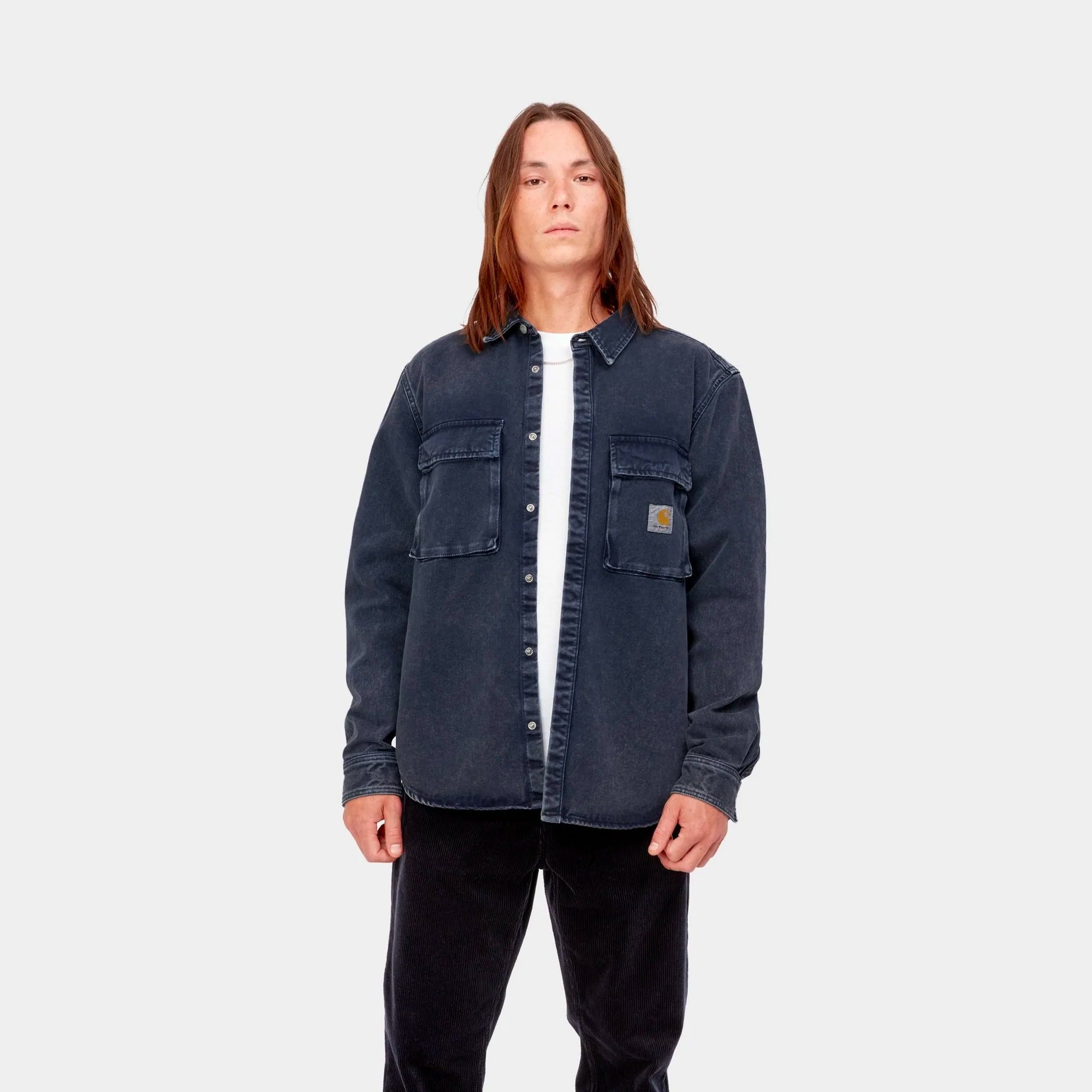 Carhartt WIP Mens Monterey Shirt Jacket Dark Navy