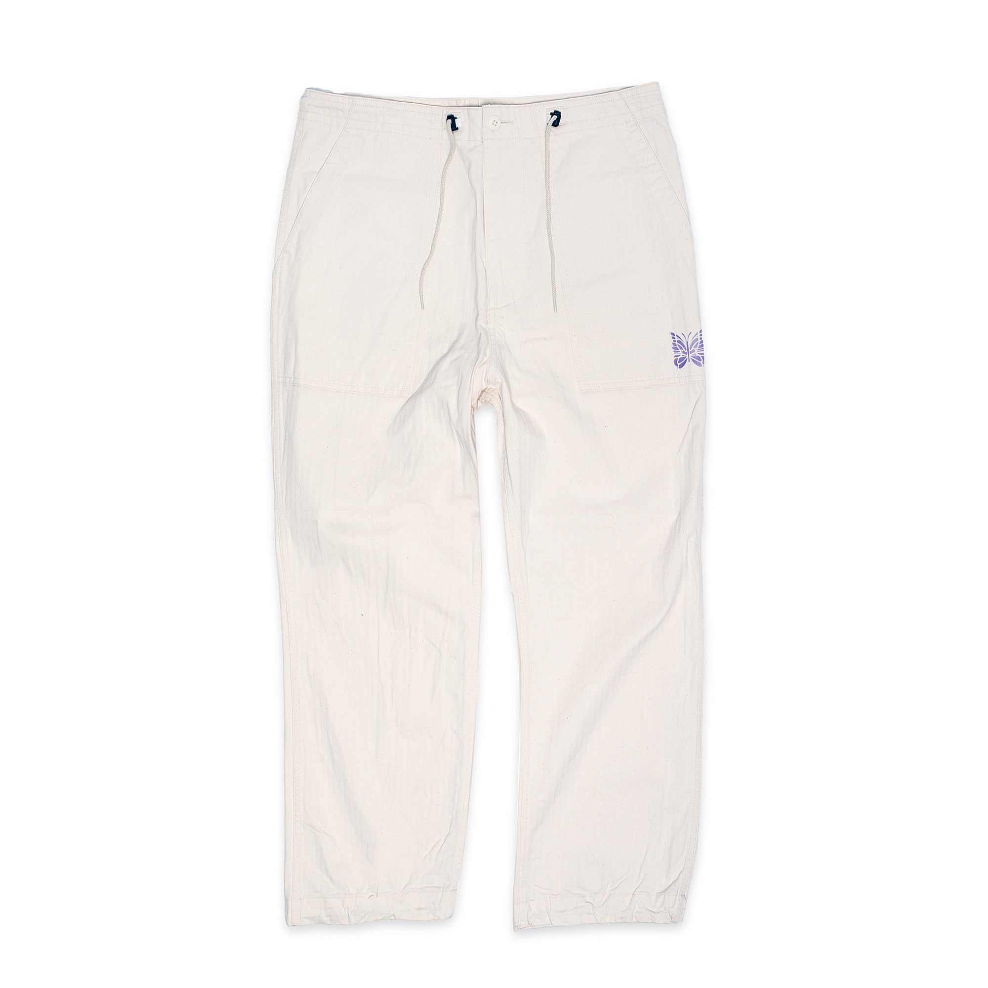 Needles Mens String 'Off White' Fatigue Pants