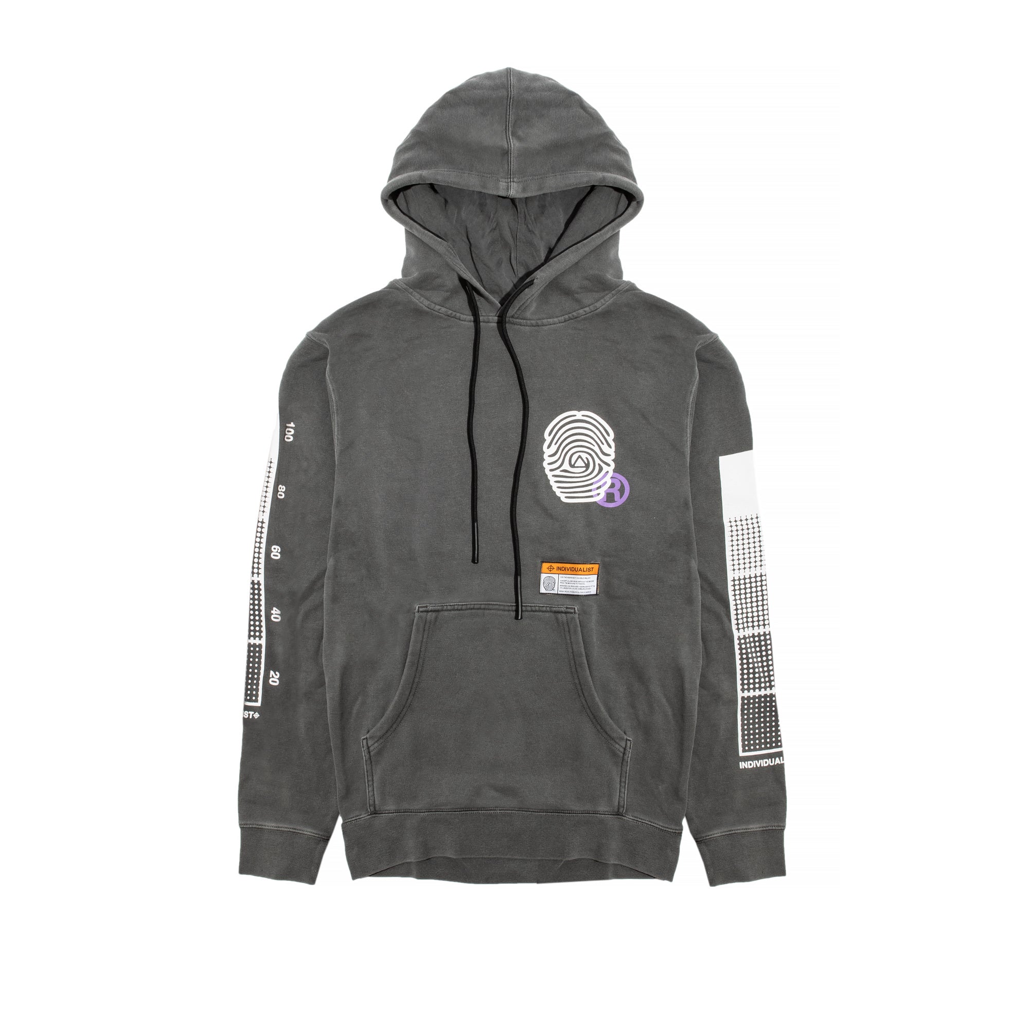 INDVLST Mens Calibration Fleece Hoodie 'Charcoal'