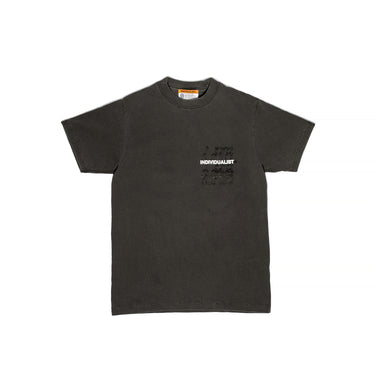 INDVLST Mens Over Print Tee 'Over Dyed Cement'