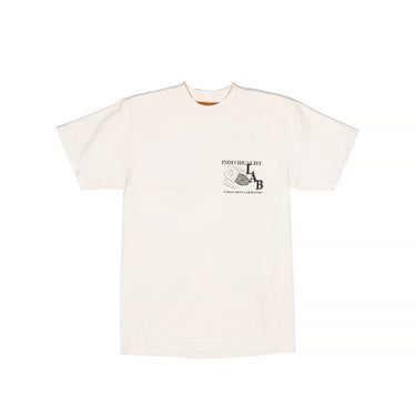 INDVLST Mens How to S/S Tee 'Dyed Cream'