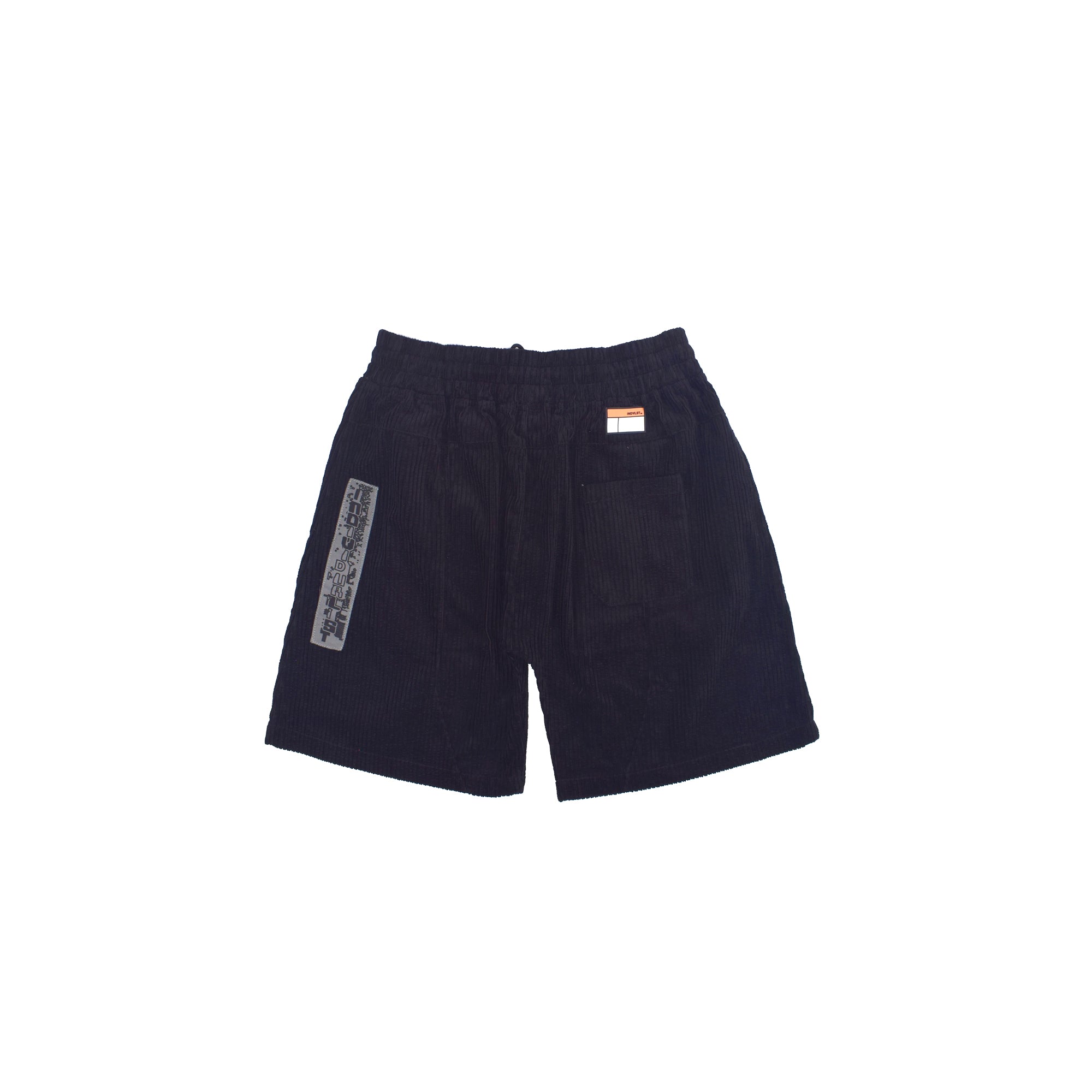 INDVLST Mens Vision Corduroy Shorts 'Black'