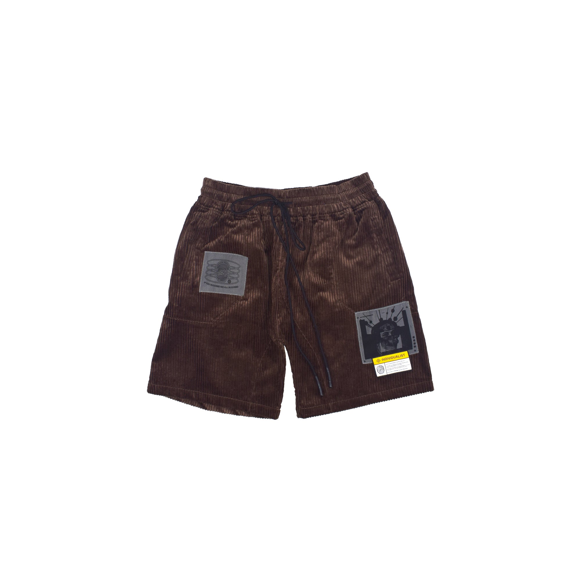 INDVLST Mens Vision Corduroy Shorts 'Brown'