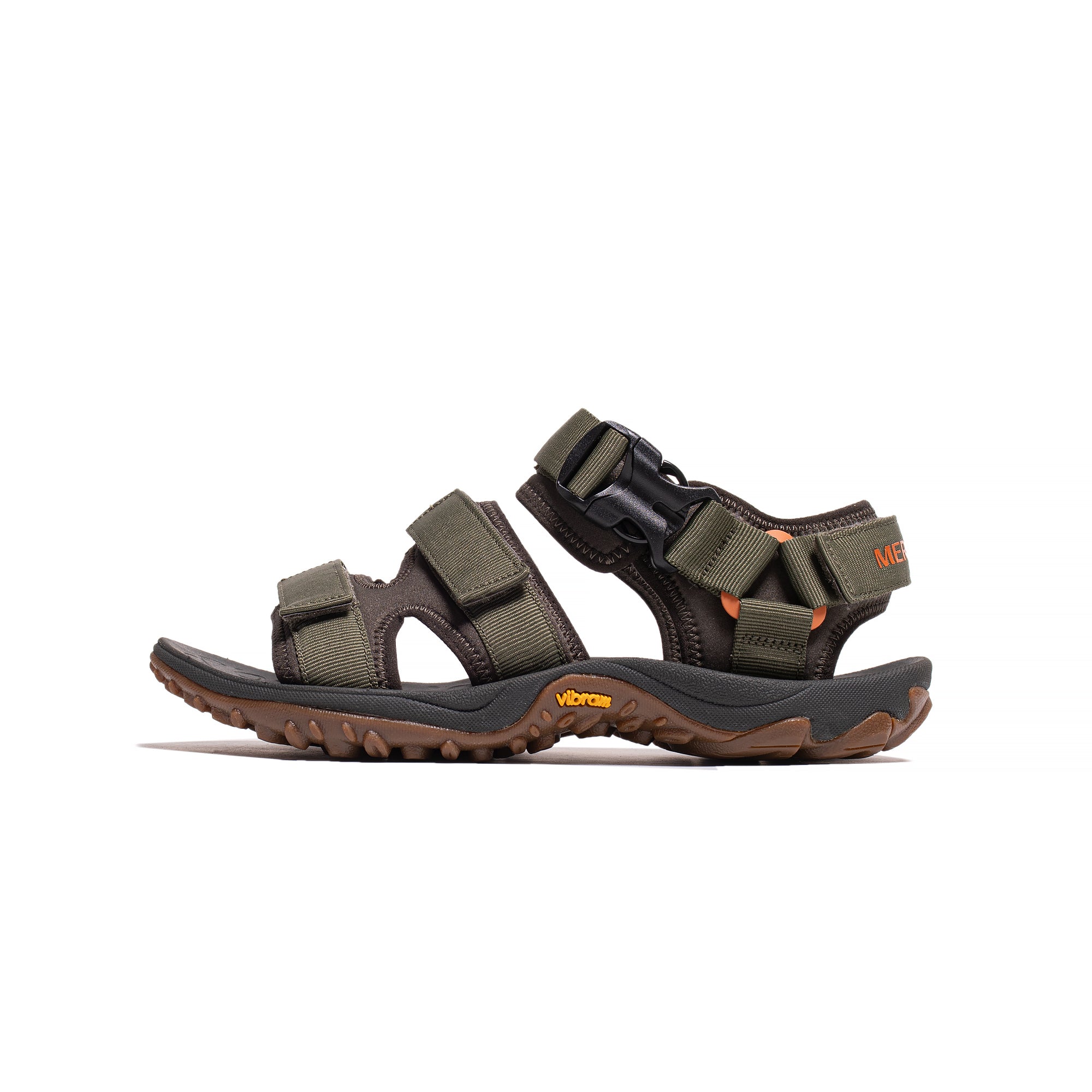 Merrell Mens Kahuna 3-Strap Sandals 'Olive' – Extra Butter