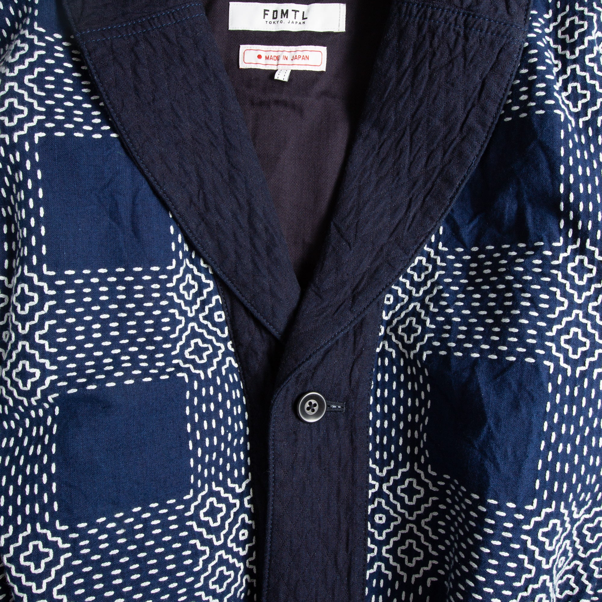 FDMTL Sashiko Shawl Collar Jacket [JK34]