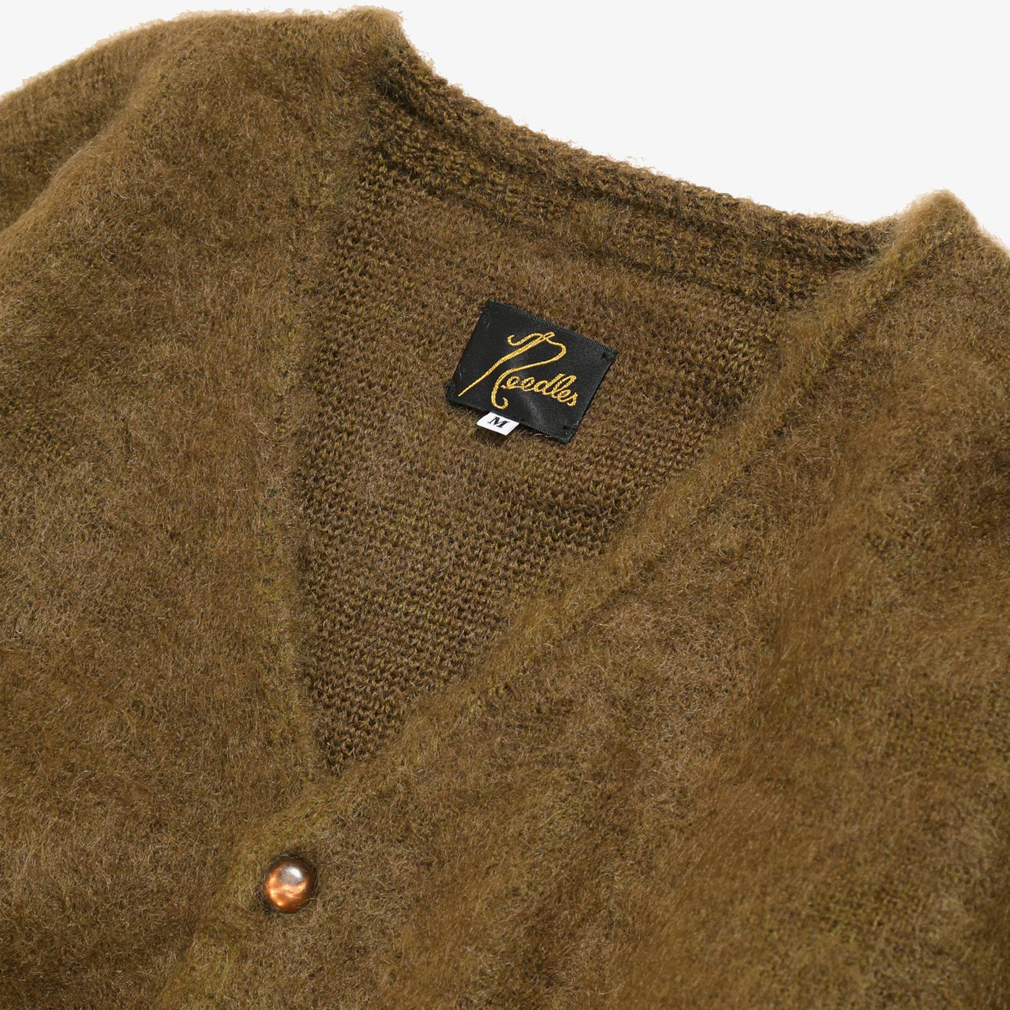 Needles Mens Mohair Cardigan 'Brown'