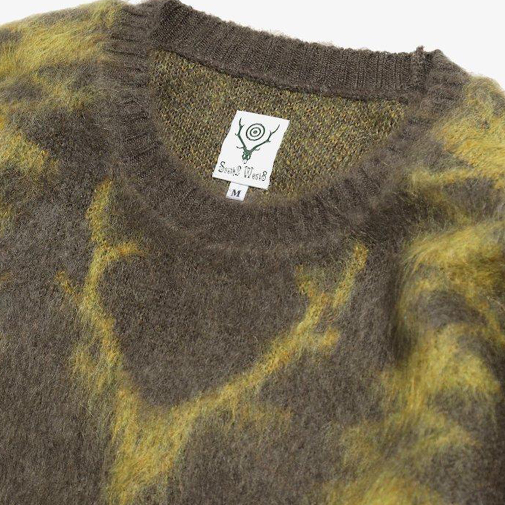 South2 West8 Mens Loose Fit Sweater 'DK.Green'