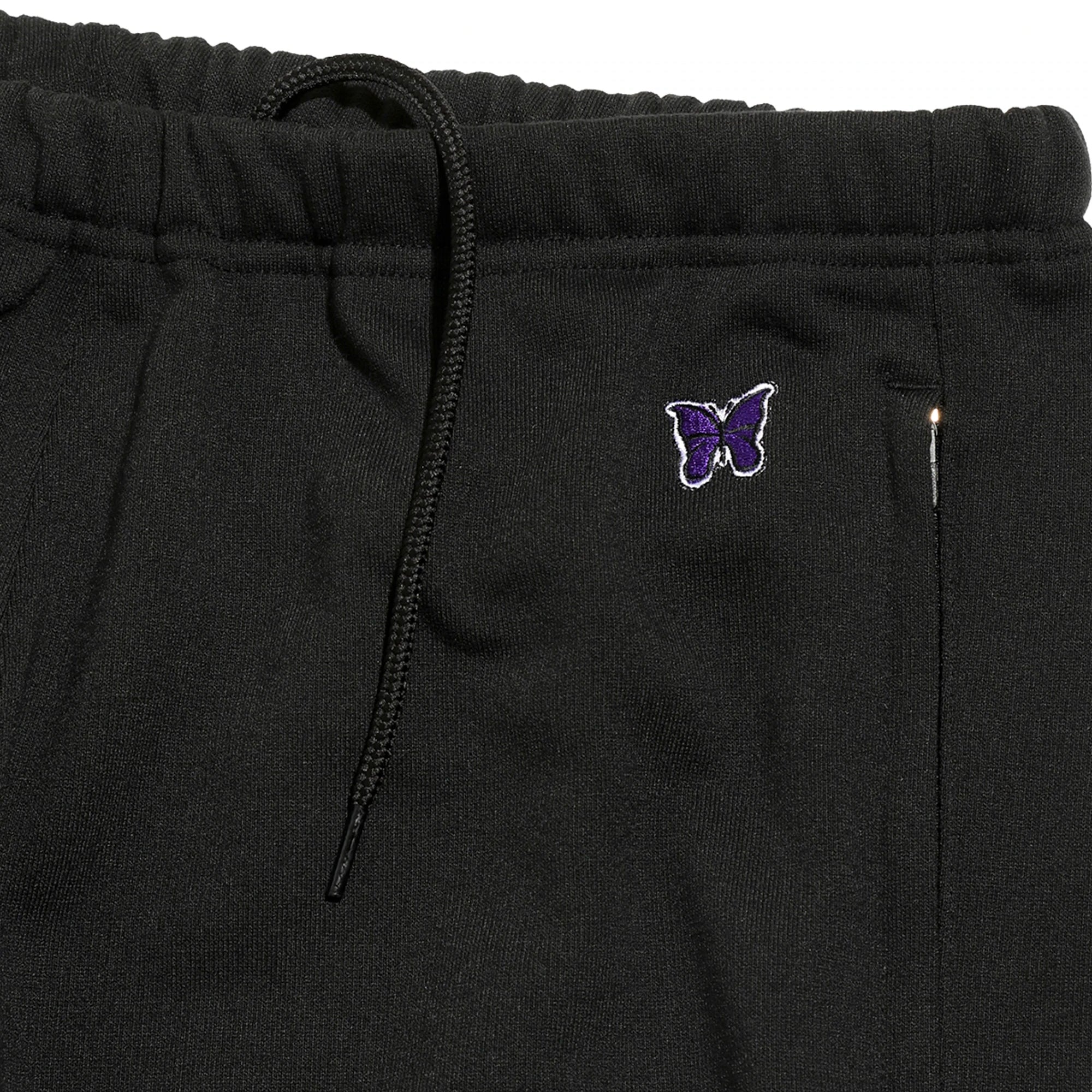 Needles Mens Zipped Sweatpants Black