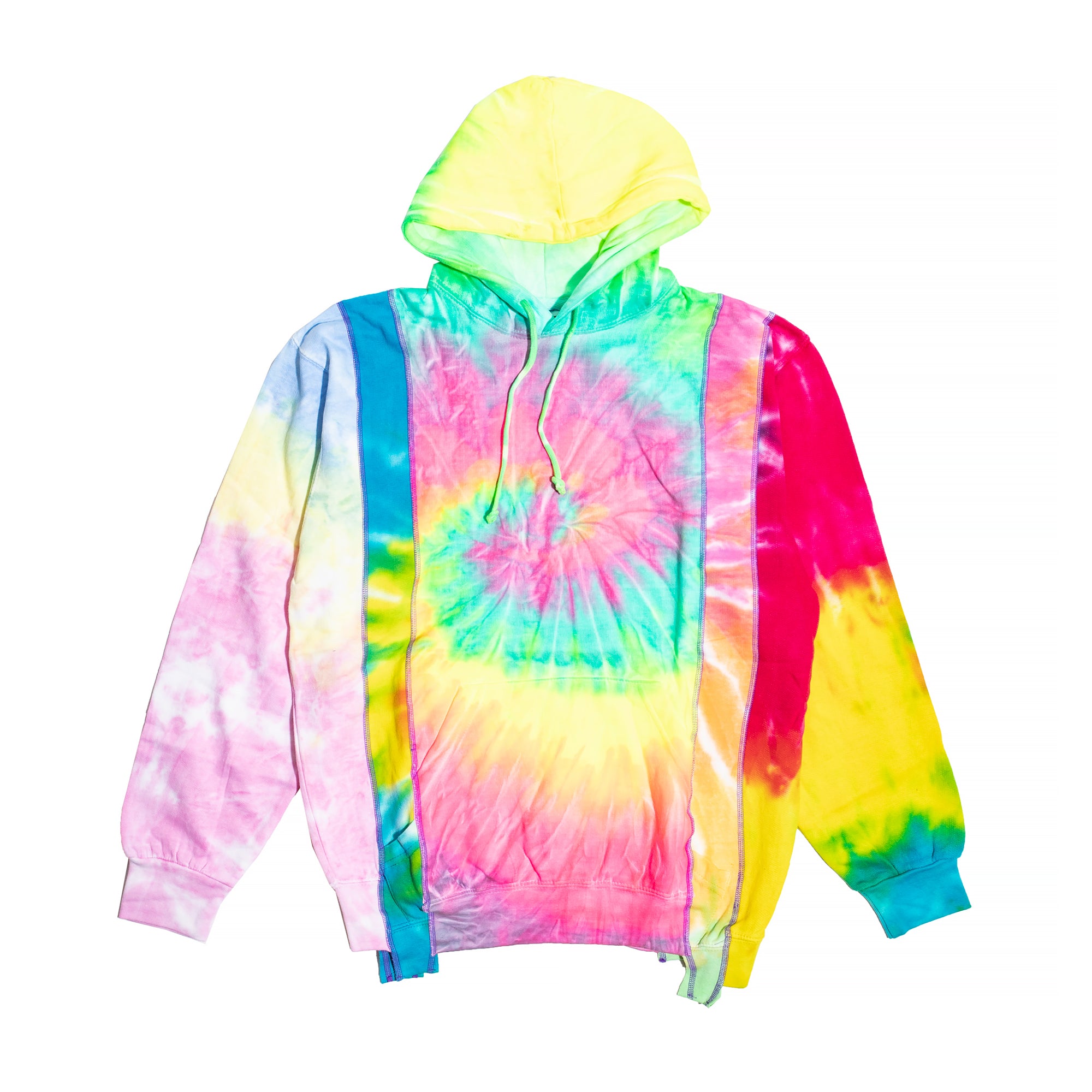 Needles Mens 5-Cuts Tie Dye Hoodie