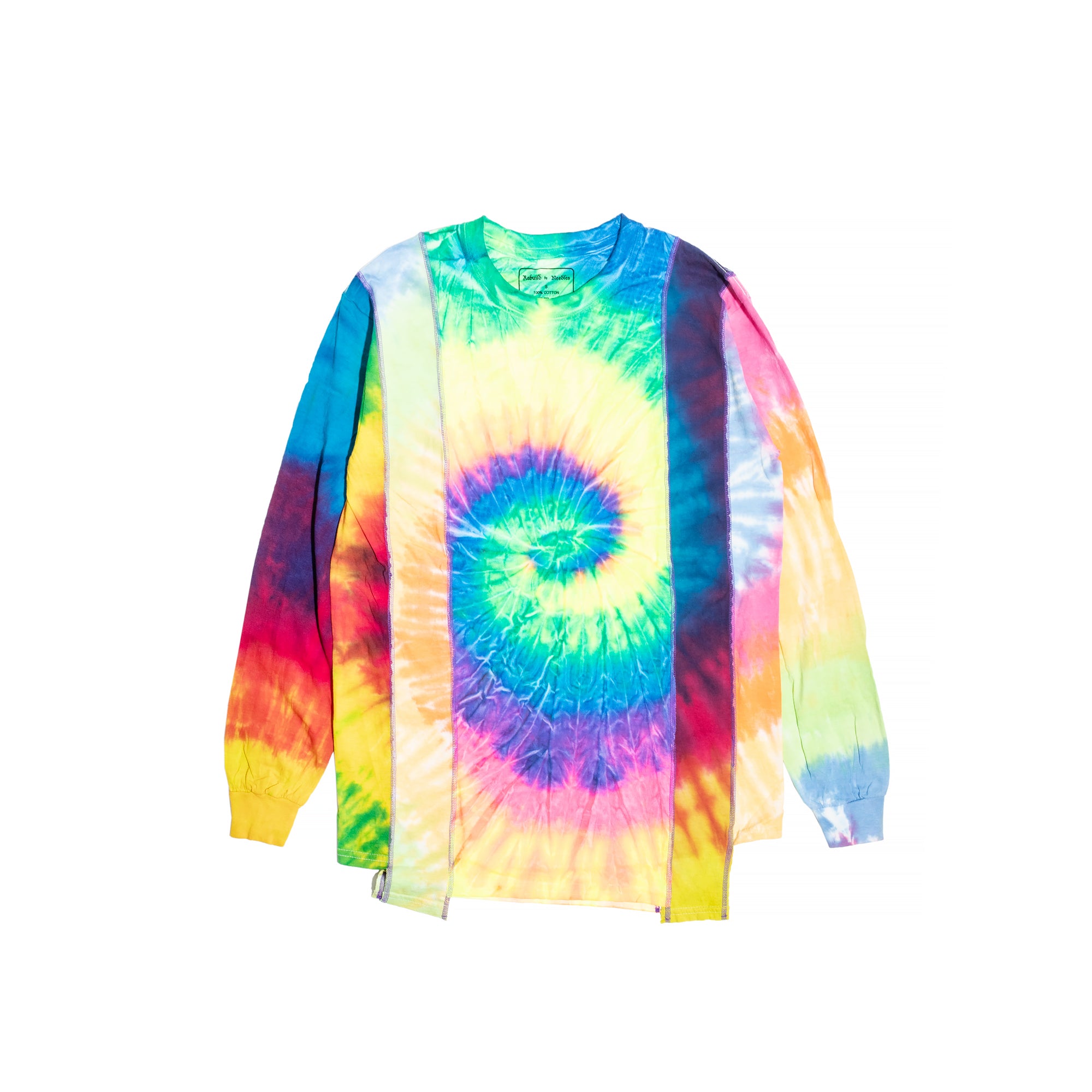 Needles Mens 5-Cuts Tie Dye LS Tee