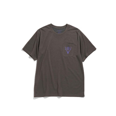 South2 West8 Mens Round Pocket SS Tee Grey