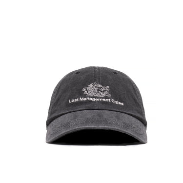 Lost Management Cities Mens Overdyed Dragon 6 Panel Cap 'Black'