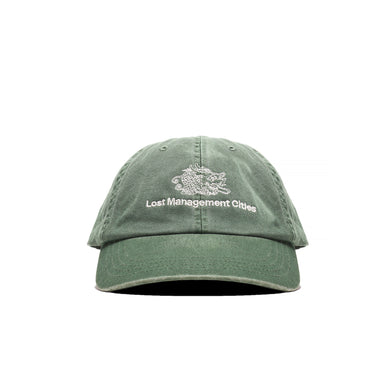 Lost Management Cities Mens Overdyed Dragon 6 Panel Cap 'Green'