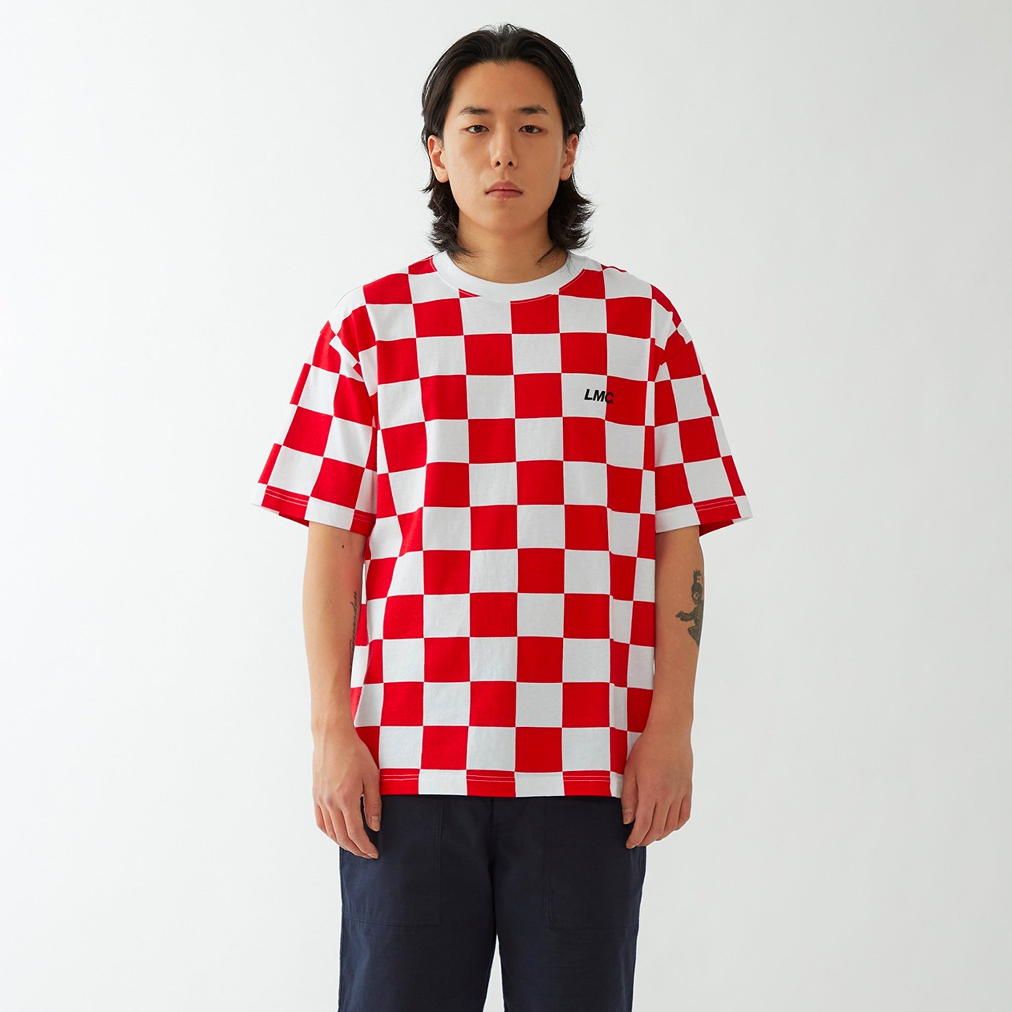 LMC Checkerboard Tee 'Red'