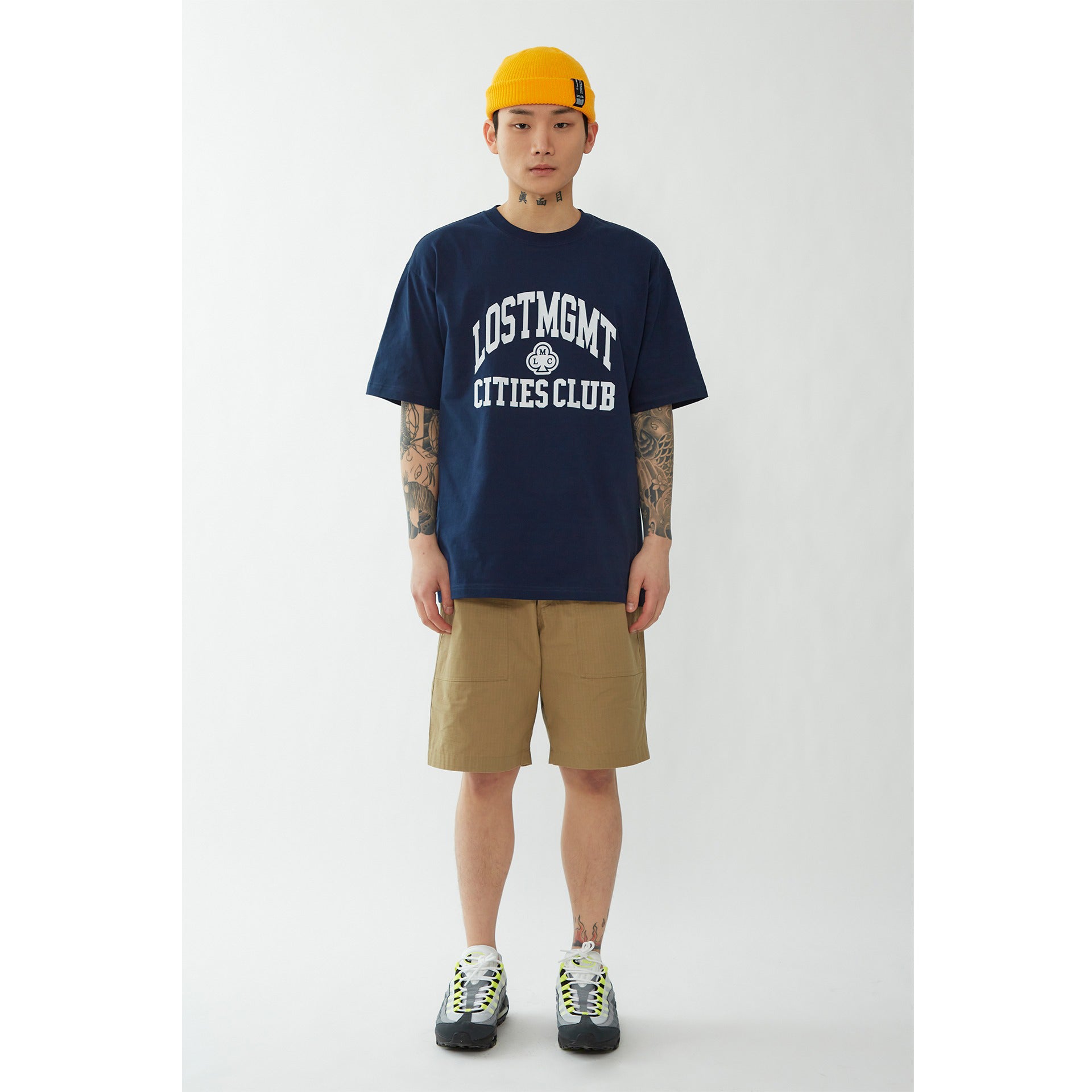 Lost Management Cities Club Athletic T-Shirt 'Navy'