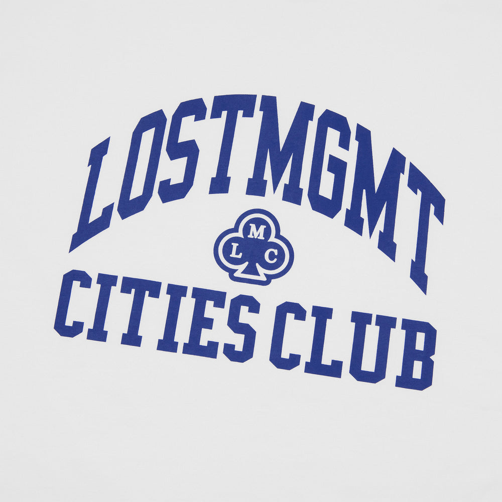 Lost Management Cities Club Athletic T-Shirt 'White'