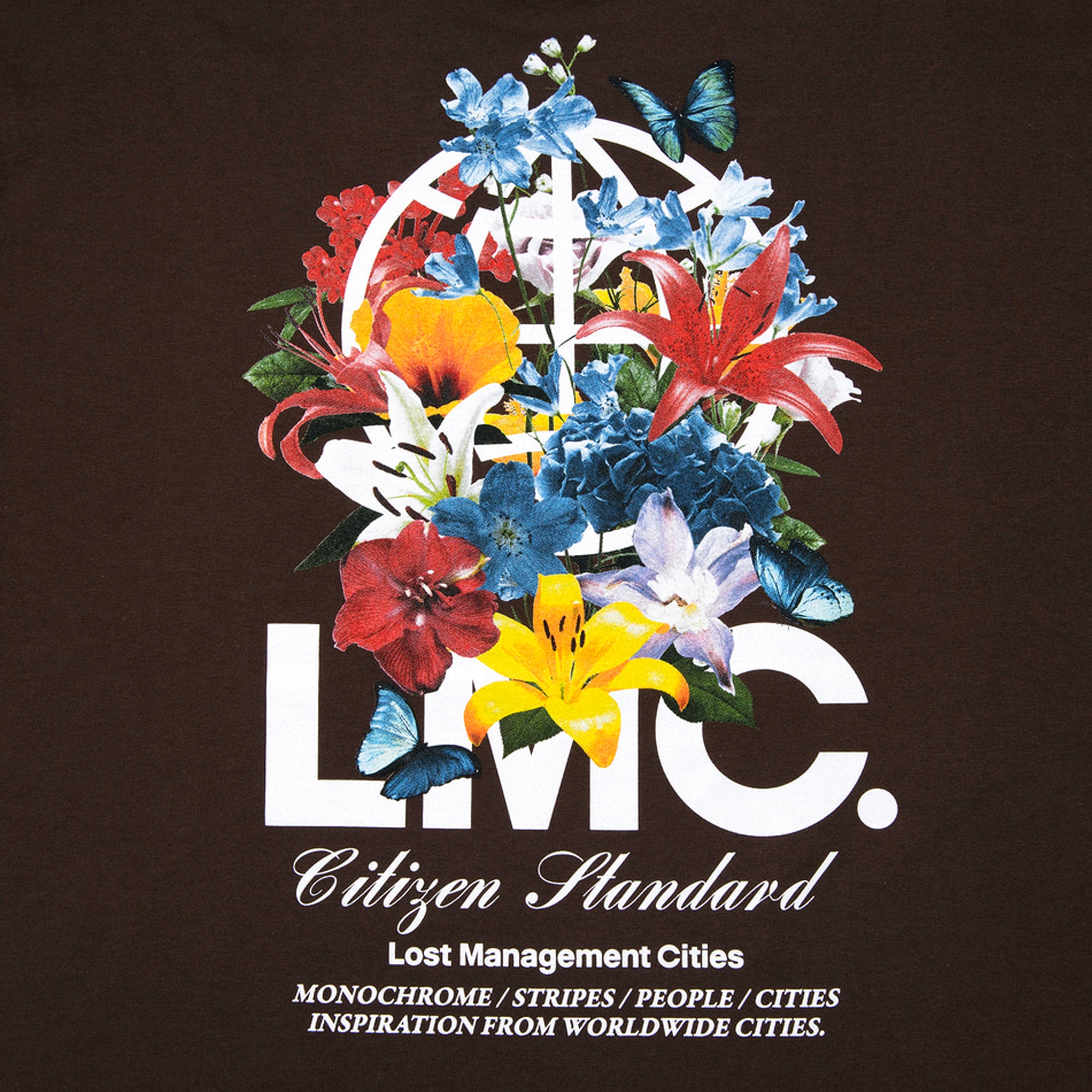 LMC Flower Garden Tee 'Brown'