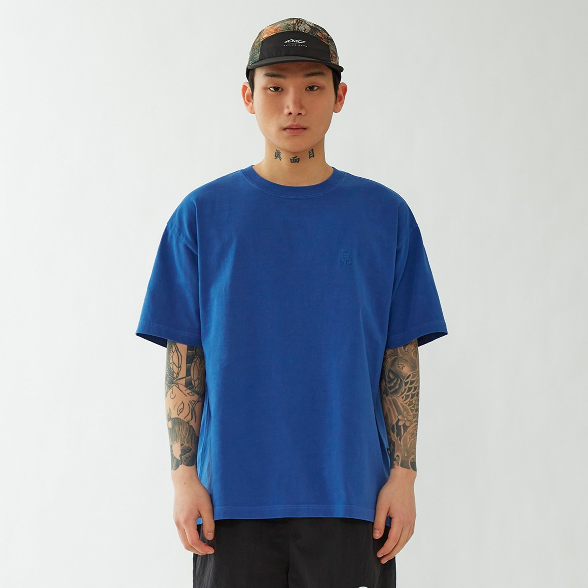 LMC Overdyed Globe Tee 'Blue'