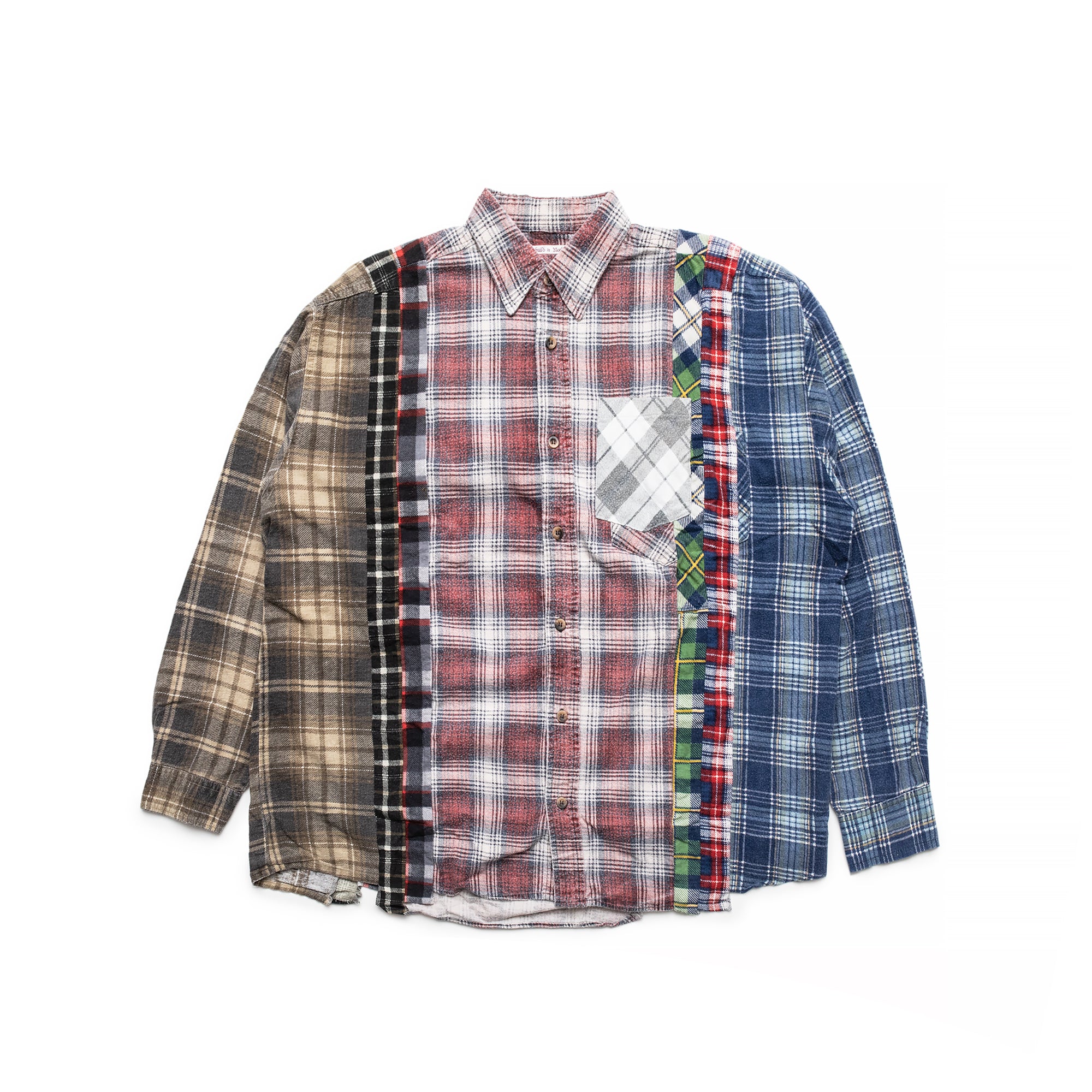 Needles Mens 7 Cuts Wide Flannel Shirt