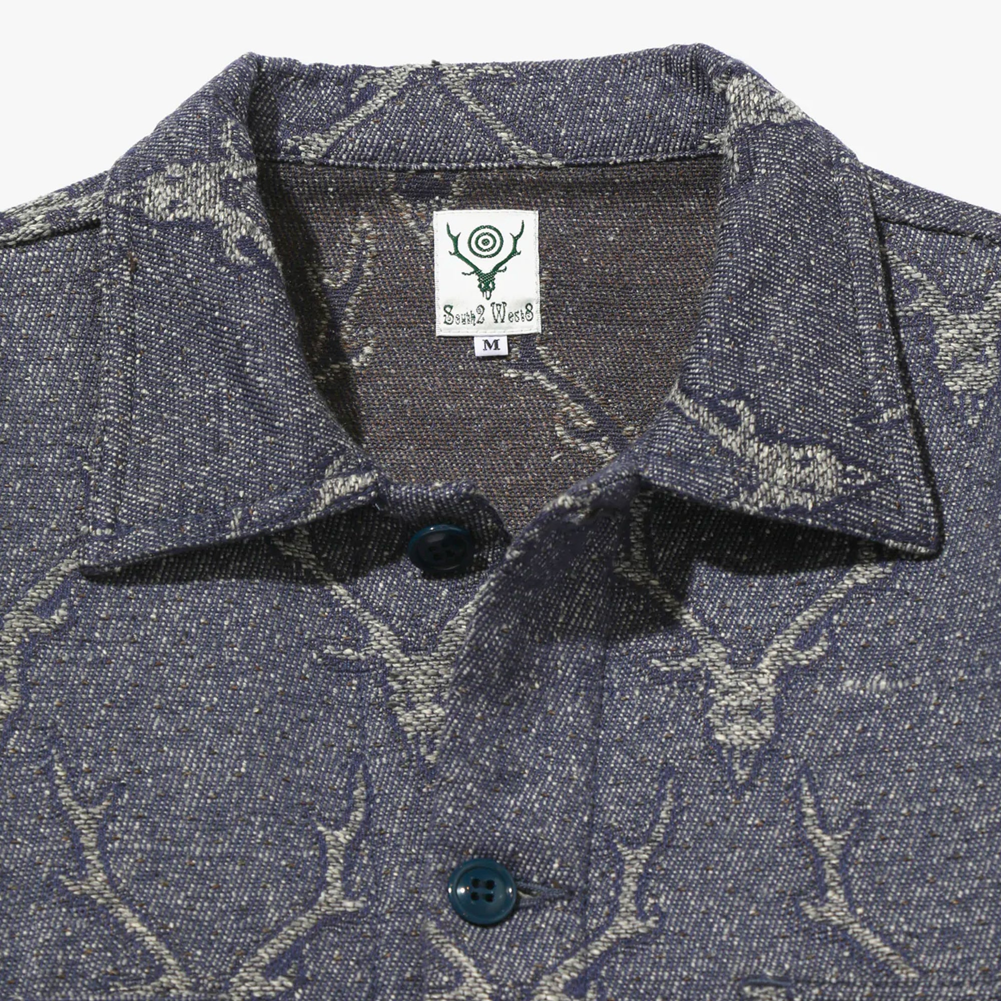 South2 West8 Mens Deer Skull Jq. Smokey Shirt