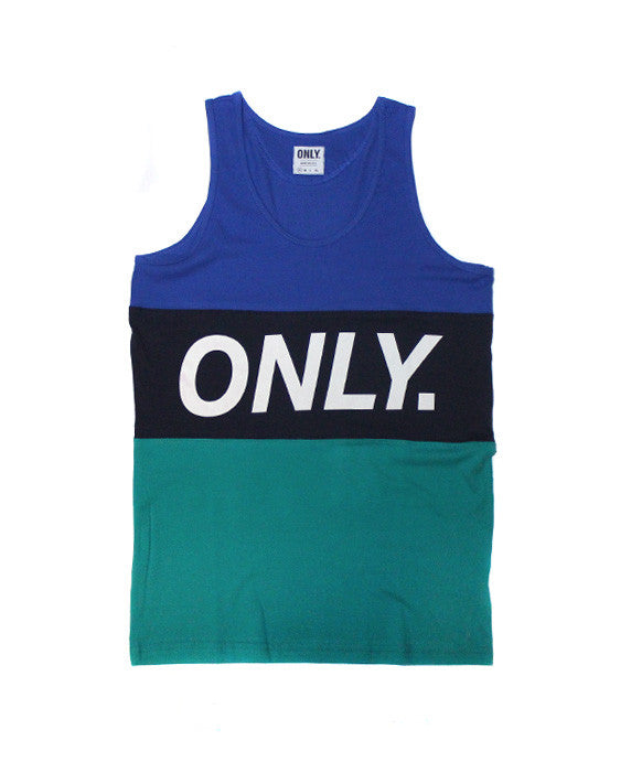 Only NY: Logo Sports Tank (Navy/Green)