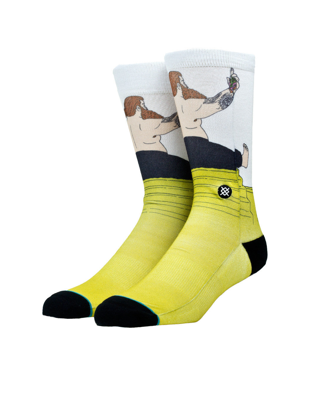 Stance Socks x Action Bronson : Mr. Wonderful (White)