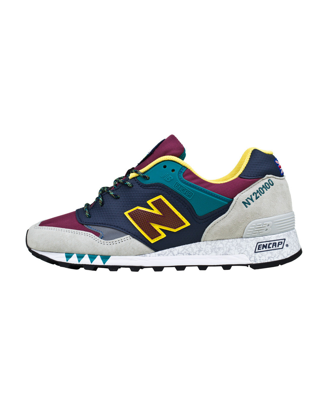 New Balance: M577NGB Made in UK Napes (Light Grey/Burgundy/Navy/Green/Yellow)