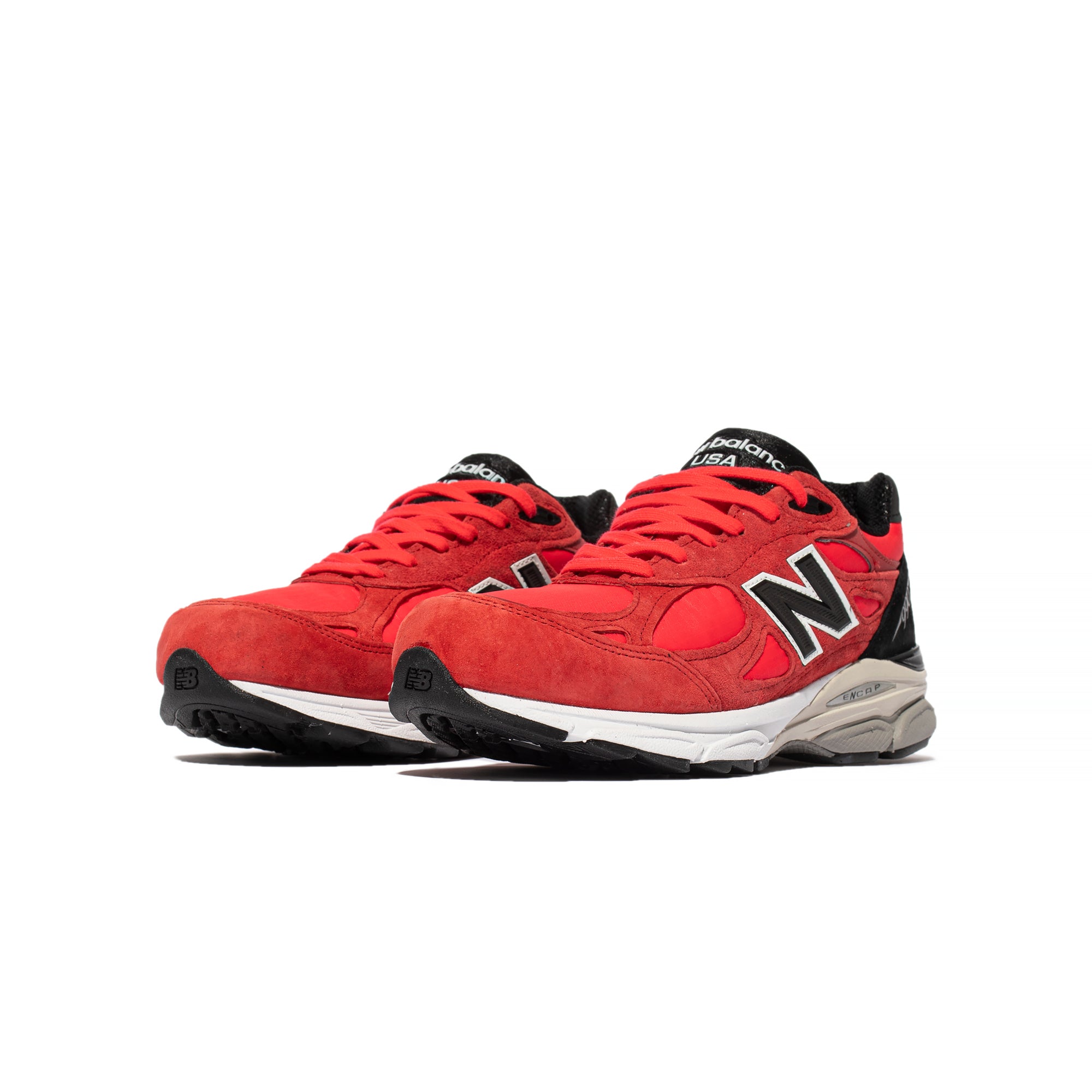 New Balance Mens Made in US 990v3 Shoes 'Red'