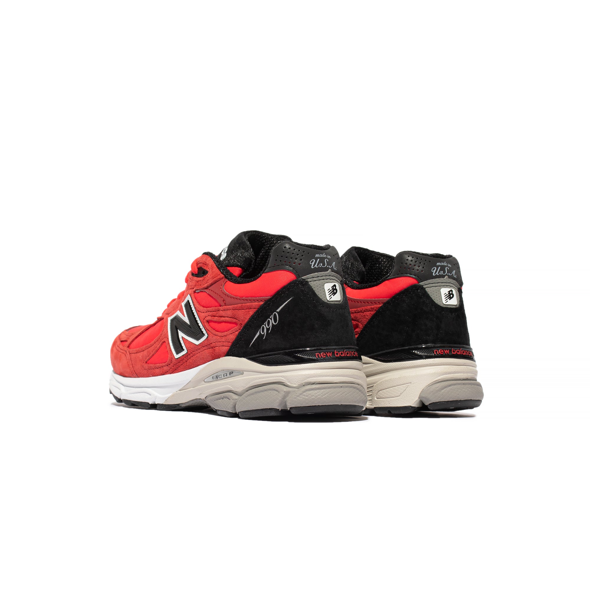 New Balance Mens Made in US 990v3 Shoes 'Red'