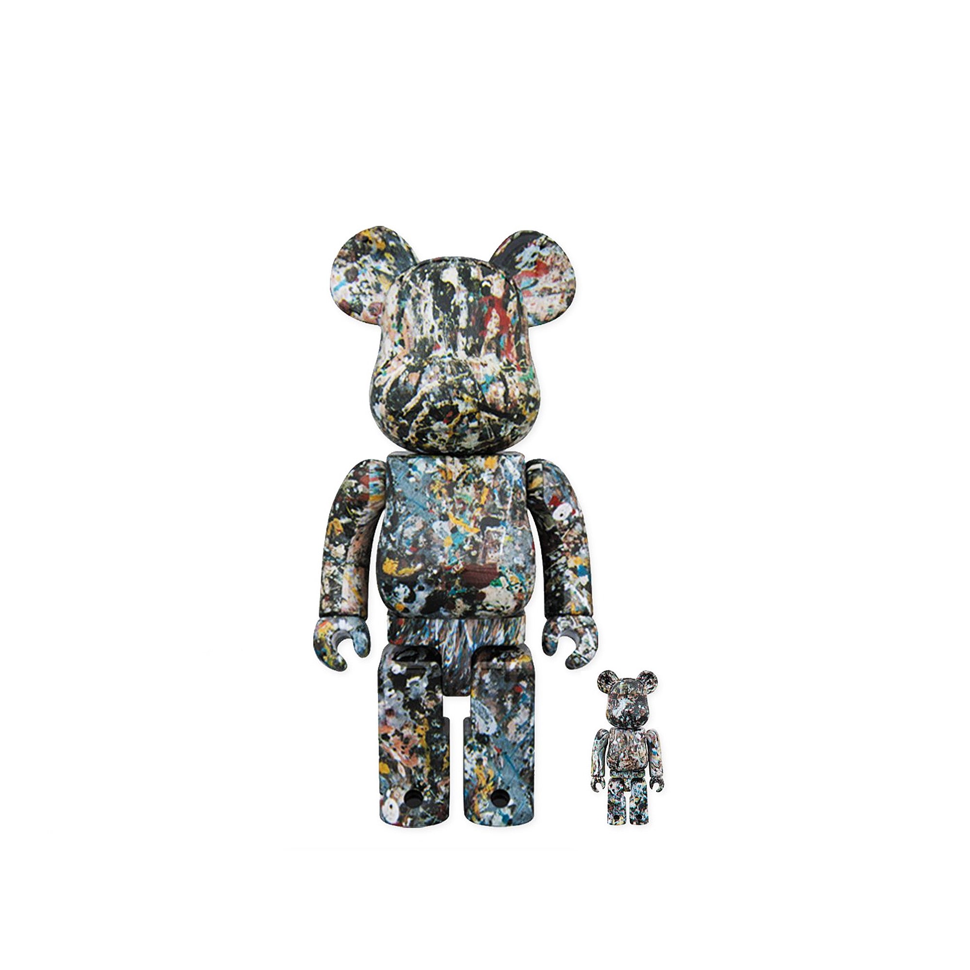 Medicom x Jackson Pollock 2.0 Be@rbrick 100% + 400%