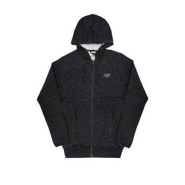 new balance, nb, sport, full zip, zipper, MJ63501-BK, black, hoodie, black hoodie