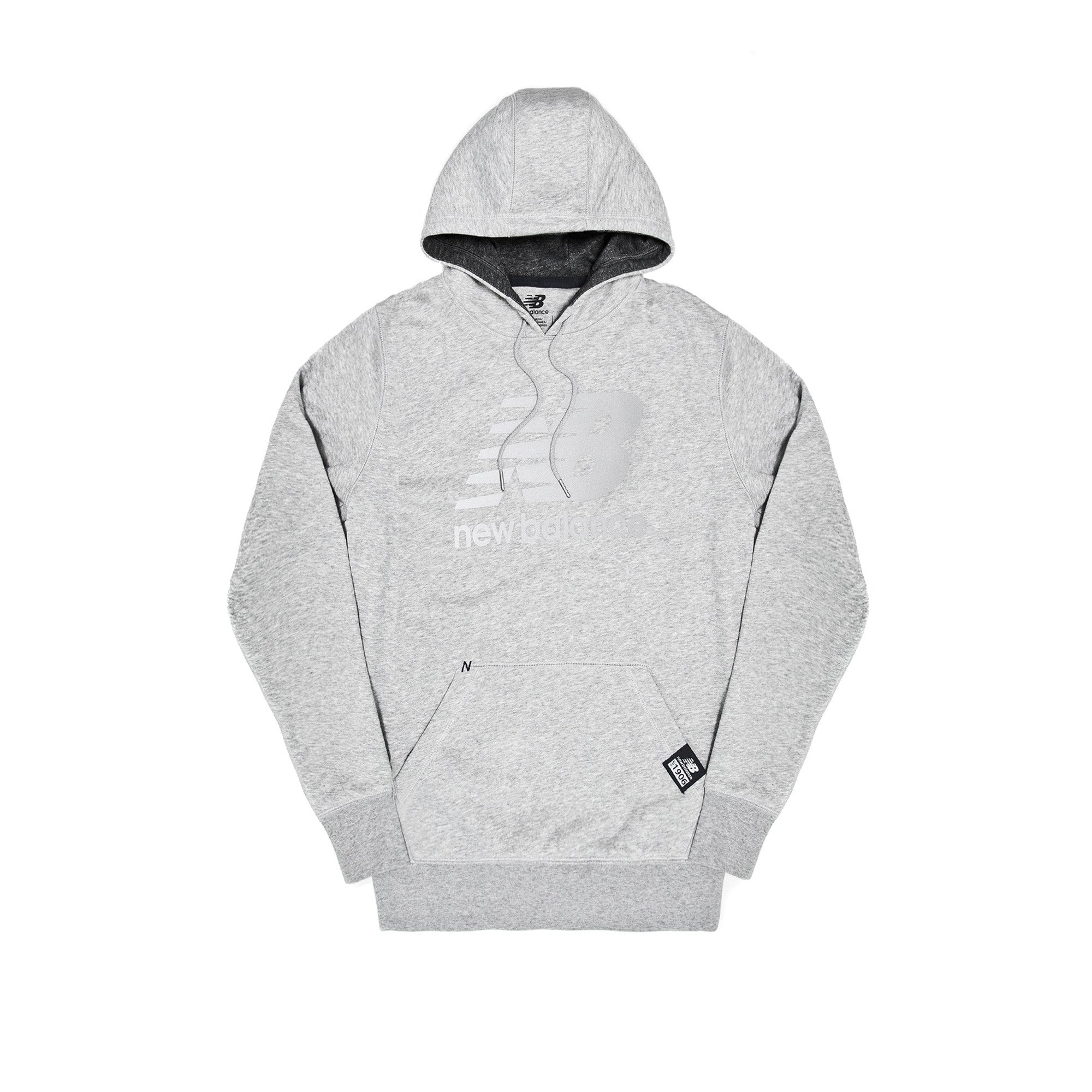 New Balance, Pullover, Hoodie, Reflect, Logo, MT53517-GRY, Grey