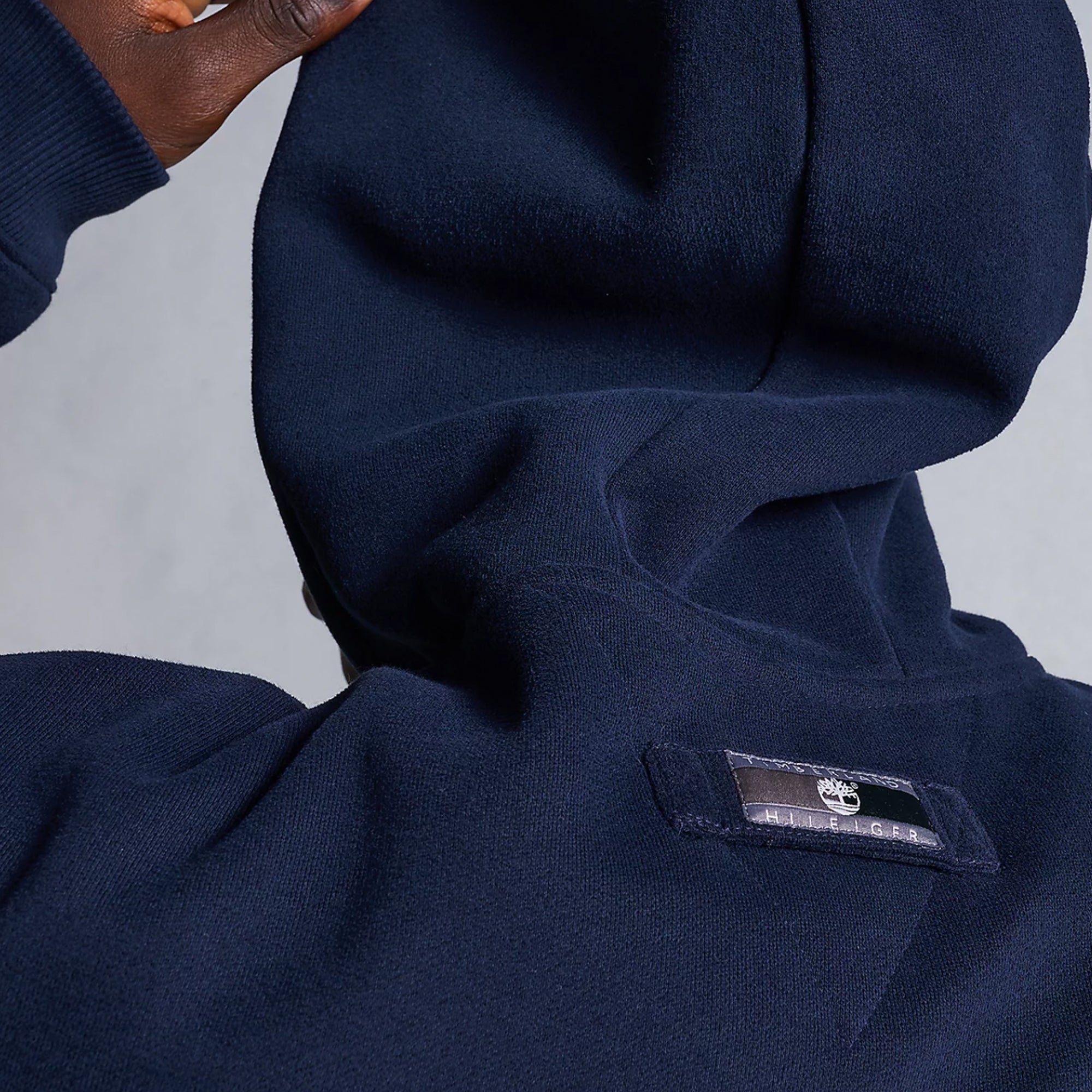 Tommy Hilfiger x Timberland Mens RI Logo Hoodie 'Desert Sky'