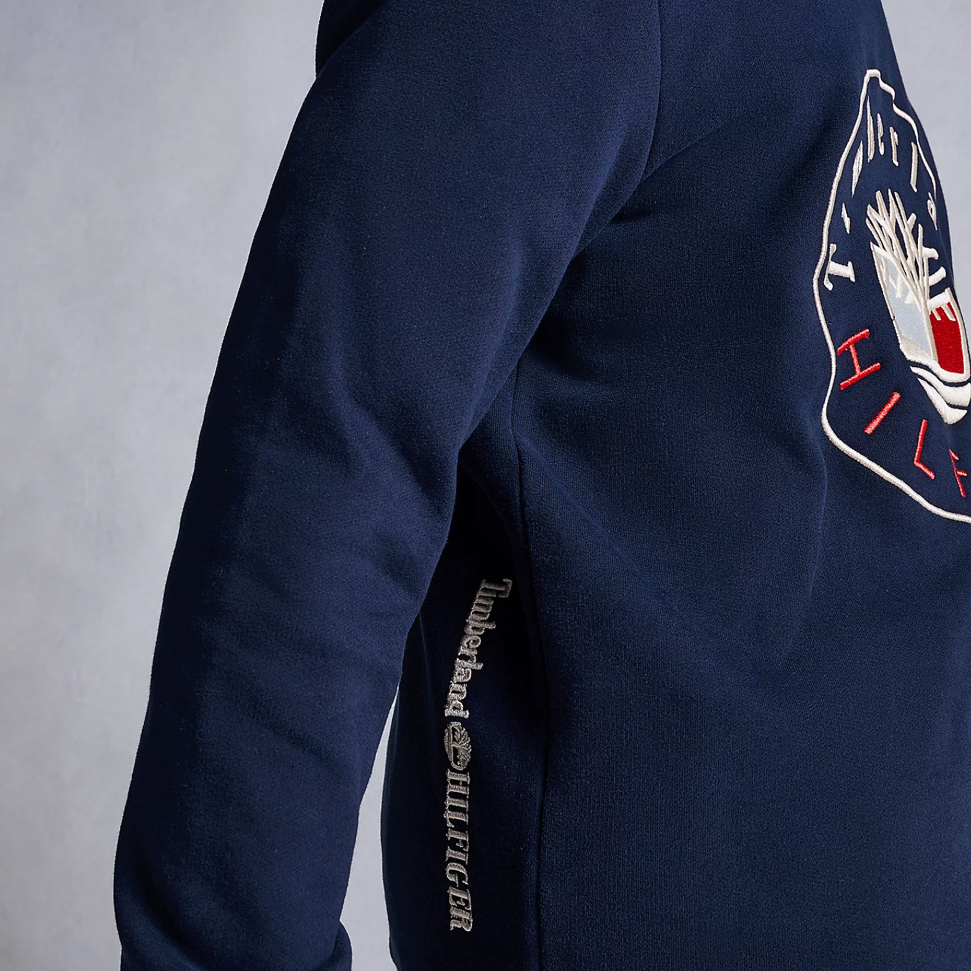 Tommy Hilfiger x Timberland Mens RI Logo Crew 'Desert Sky'