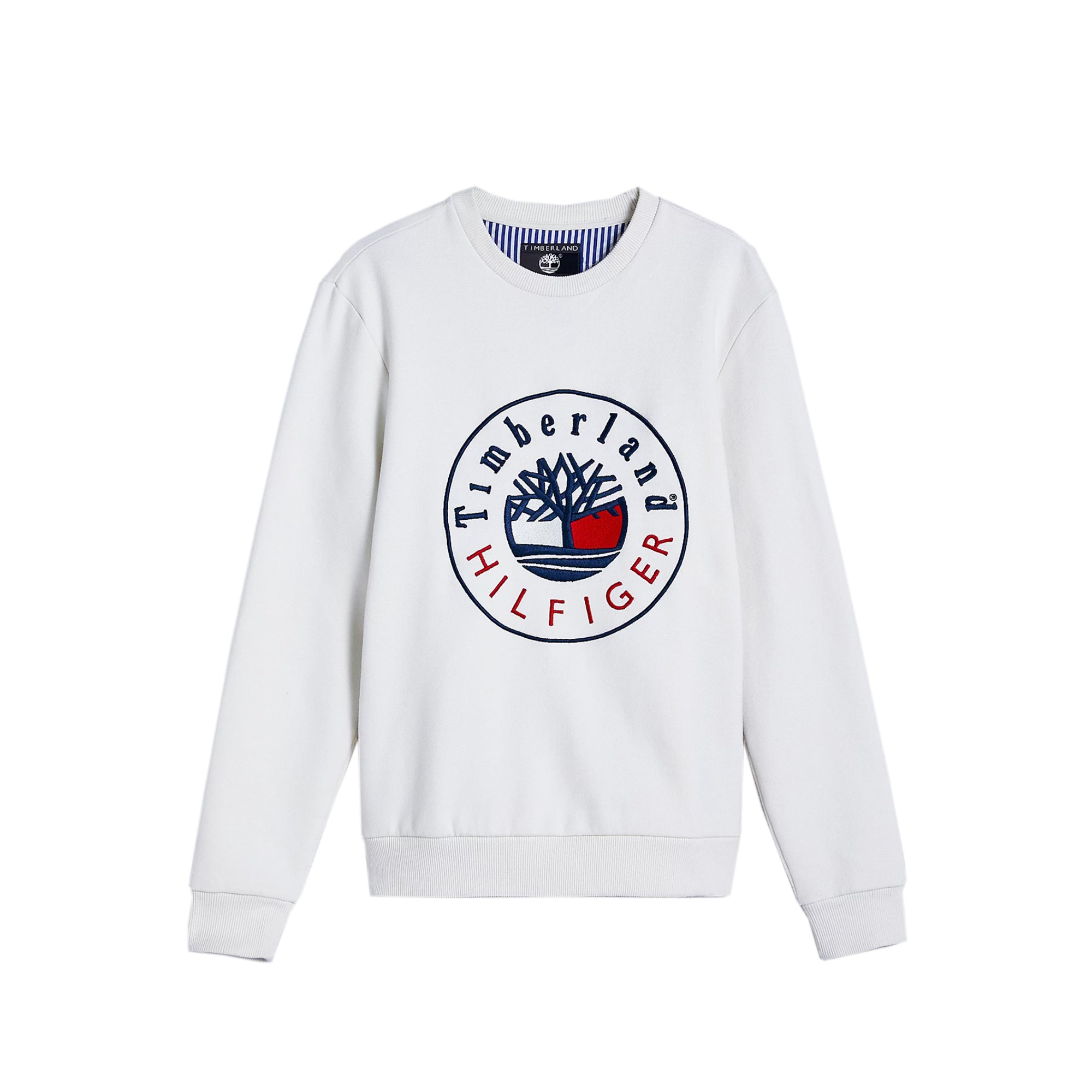 Tommy Hilfiger x Timberland Mens RI Logo Crew 'Ivory'