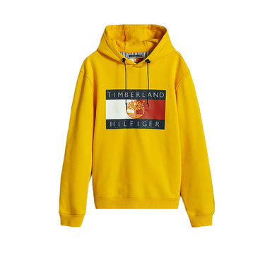 Tommy Hilfiger x Timberland Mens RM Flag Hoodie 'Primary Yellow'