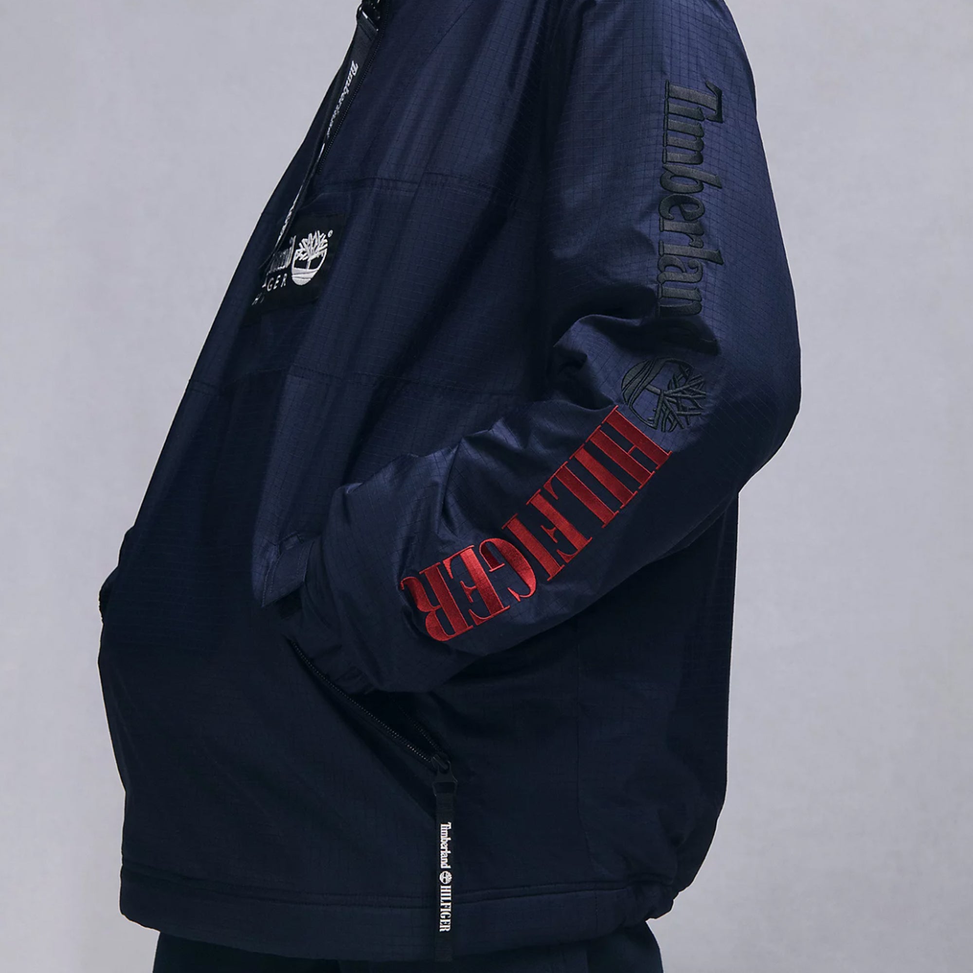 Tommy Hilfiger x Timberland Mens RI Pop Over Jacket 'Desert Sky'