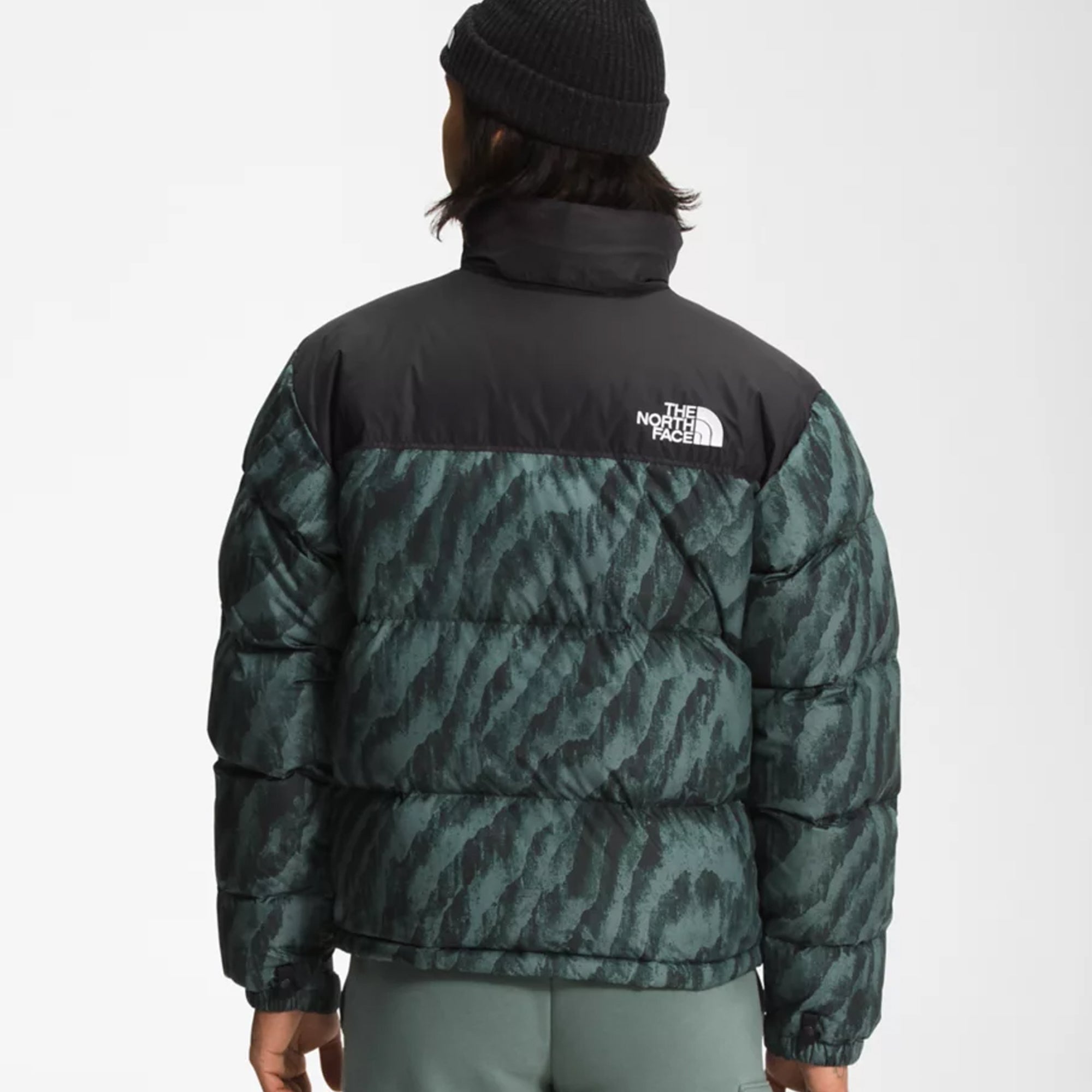 The North Face Mens Print Nuptse Jacket