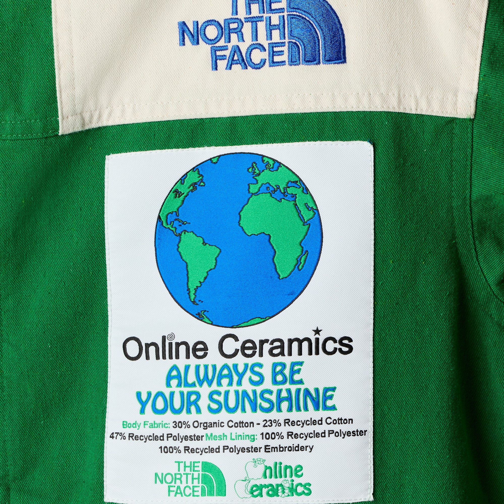 The North Face X Online Ceramics Mens 86 Mountain Jacket Arden Green