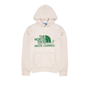 The North Face X Online Ceramics Mens Graphic Hoodie White Regrind