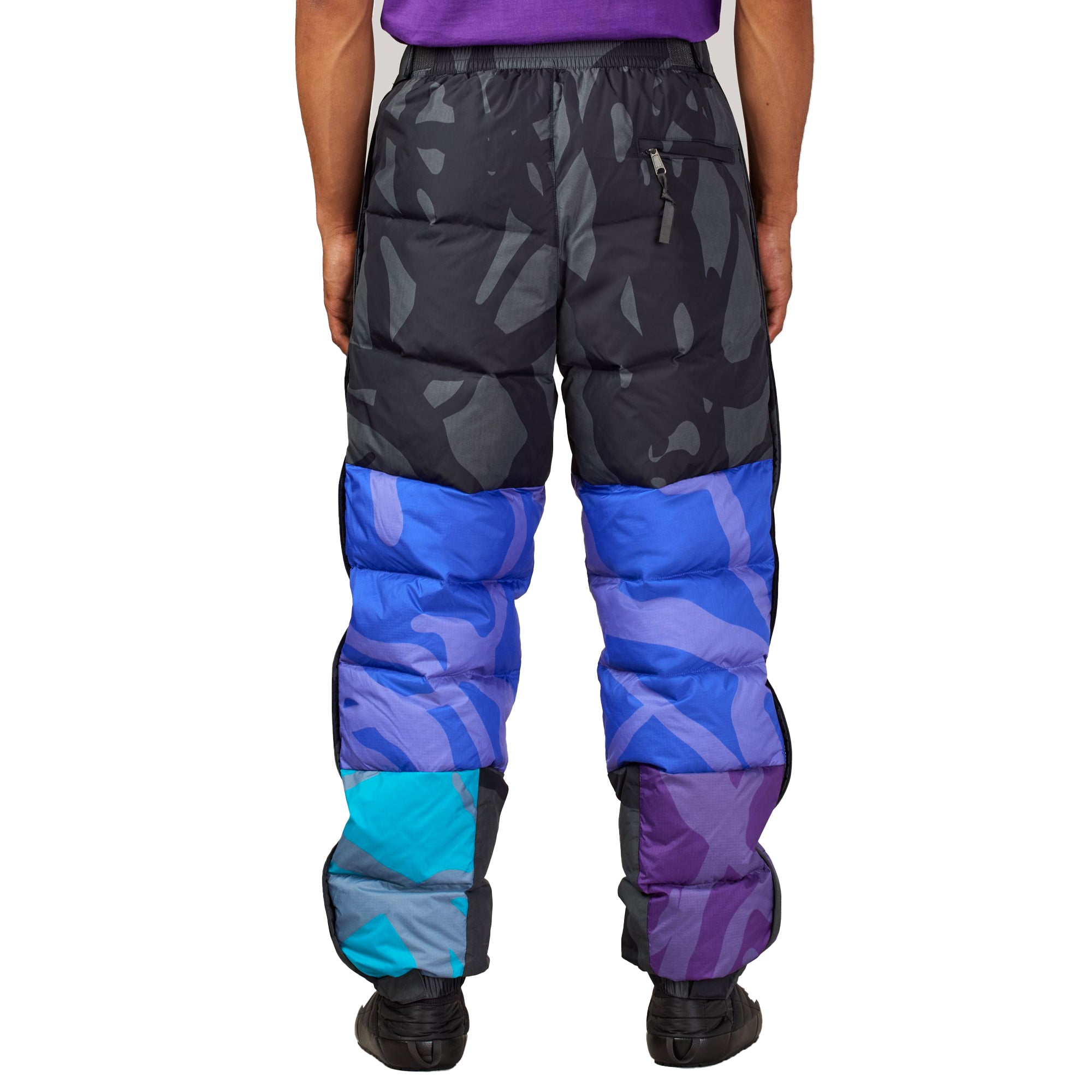 The North Face Mens XX Kaws Retro 1997 Nuptse Pants 'Blue Nuptse Print'