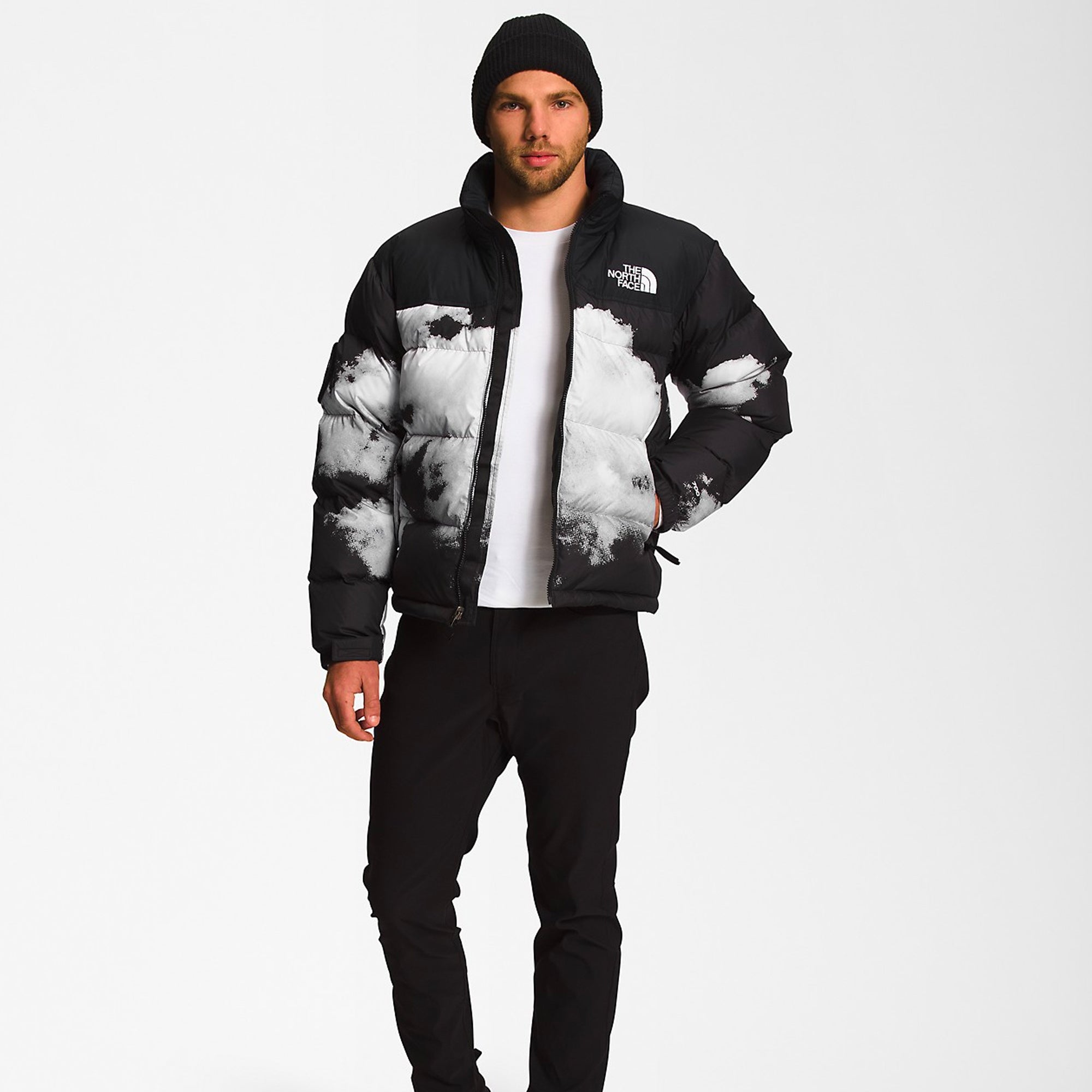 ジャケット・アウター 1992 RETRO ANNIVERSARY NUPTSE JACKET S The North Face Mens Print 92 Retro Anniversary Nuptse Jacket